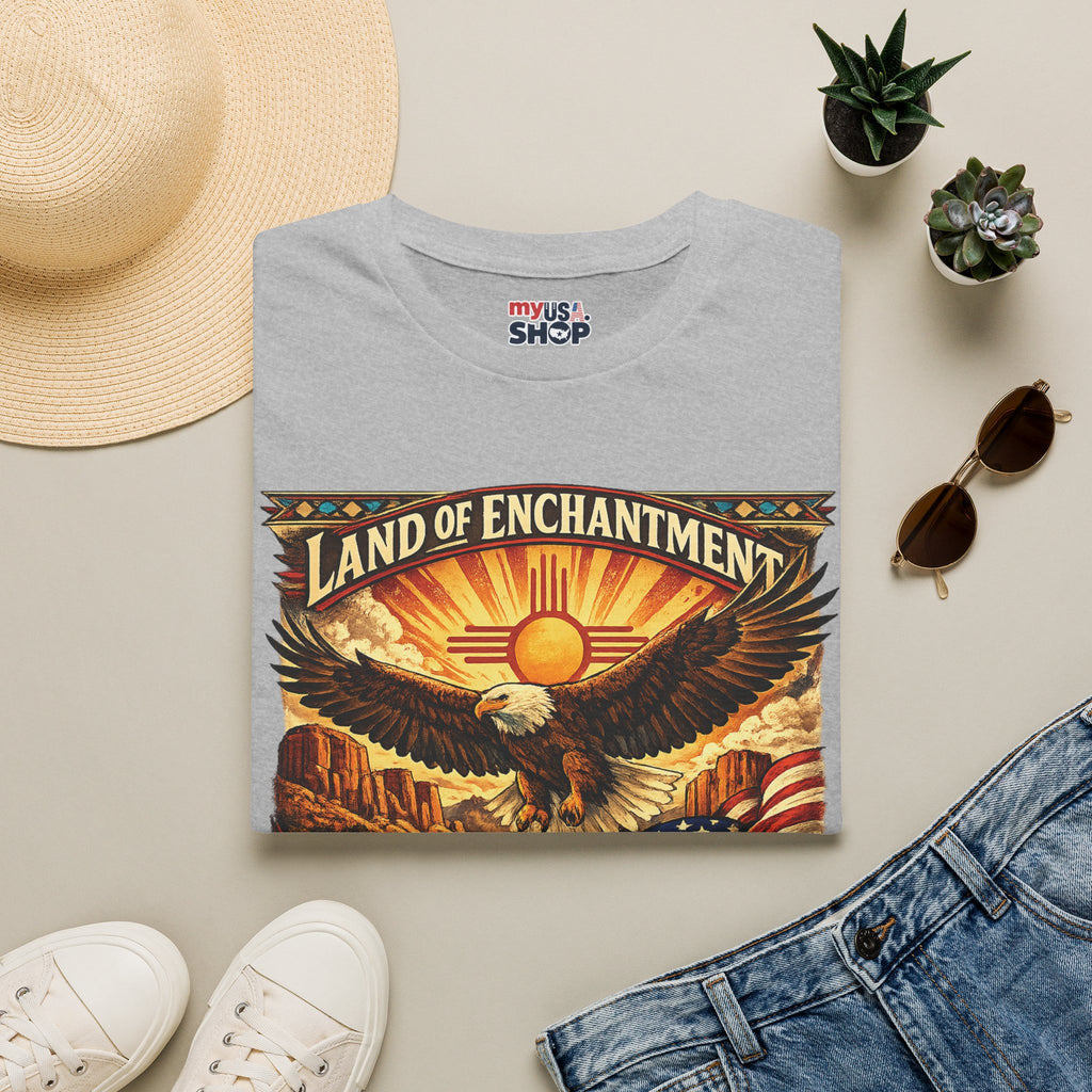 America 250 Land of Enchantment Eagle — New Mexico Patriotic Graphic Tee