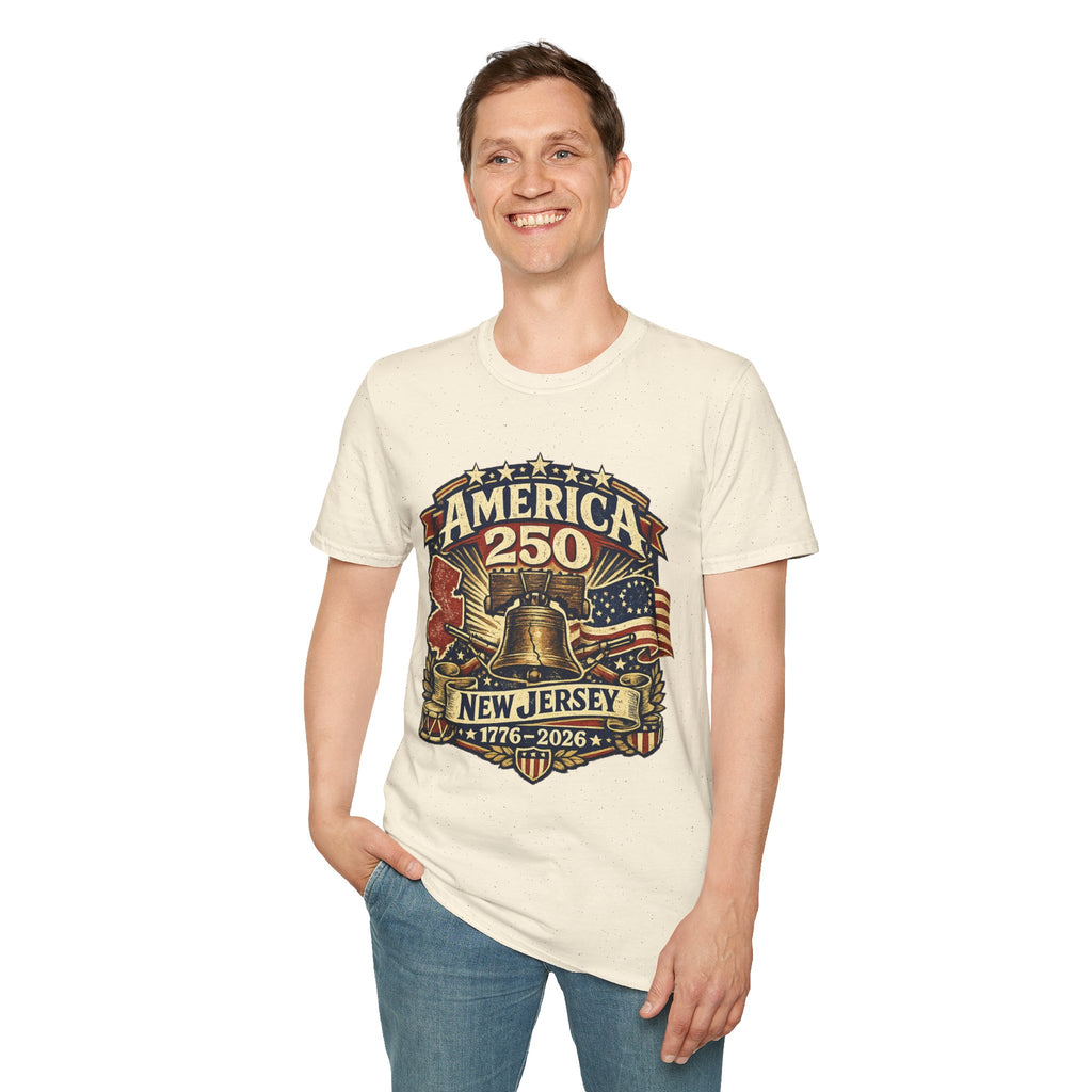 America 250 New Jersey Bicentennial Liberty Bell Tee
