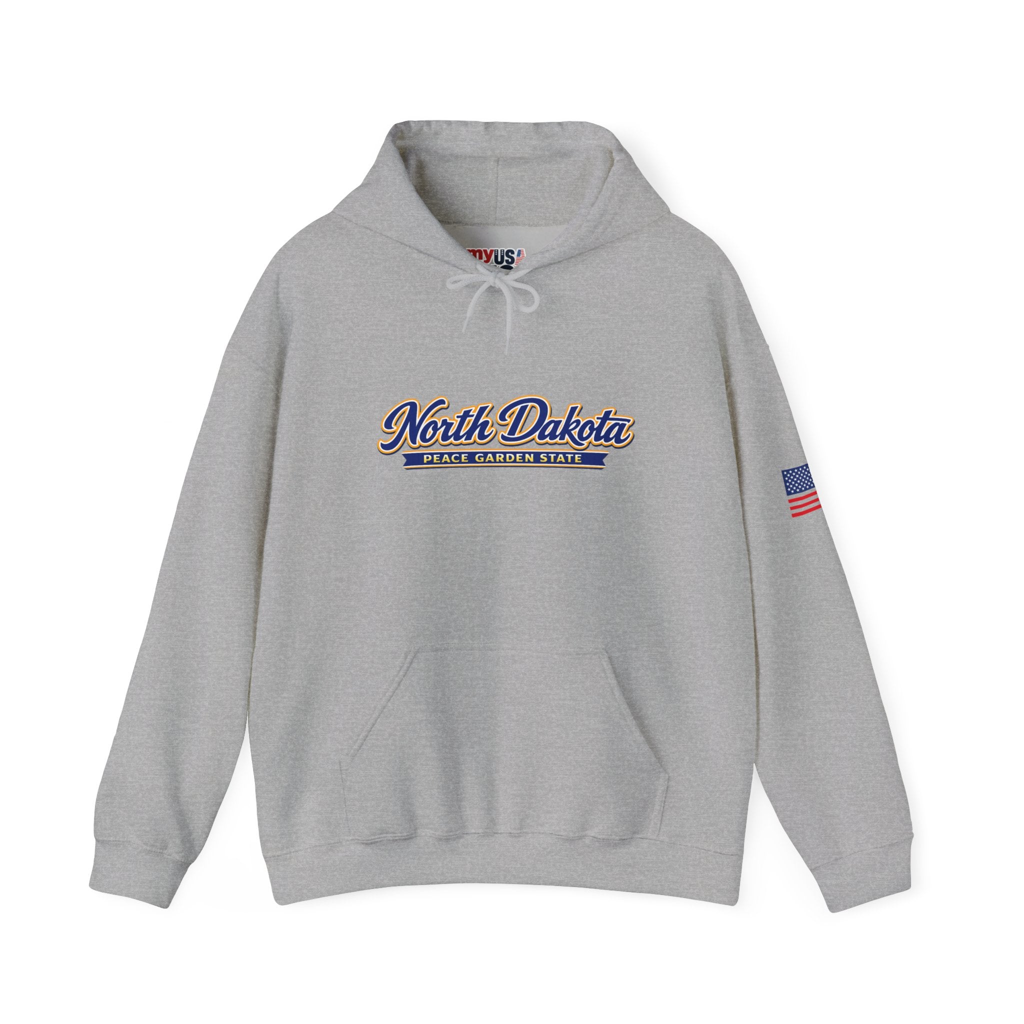 North Dakota Peace Garden State Heavy Blend Hooded Sweatshirt