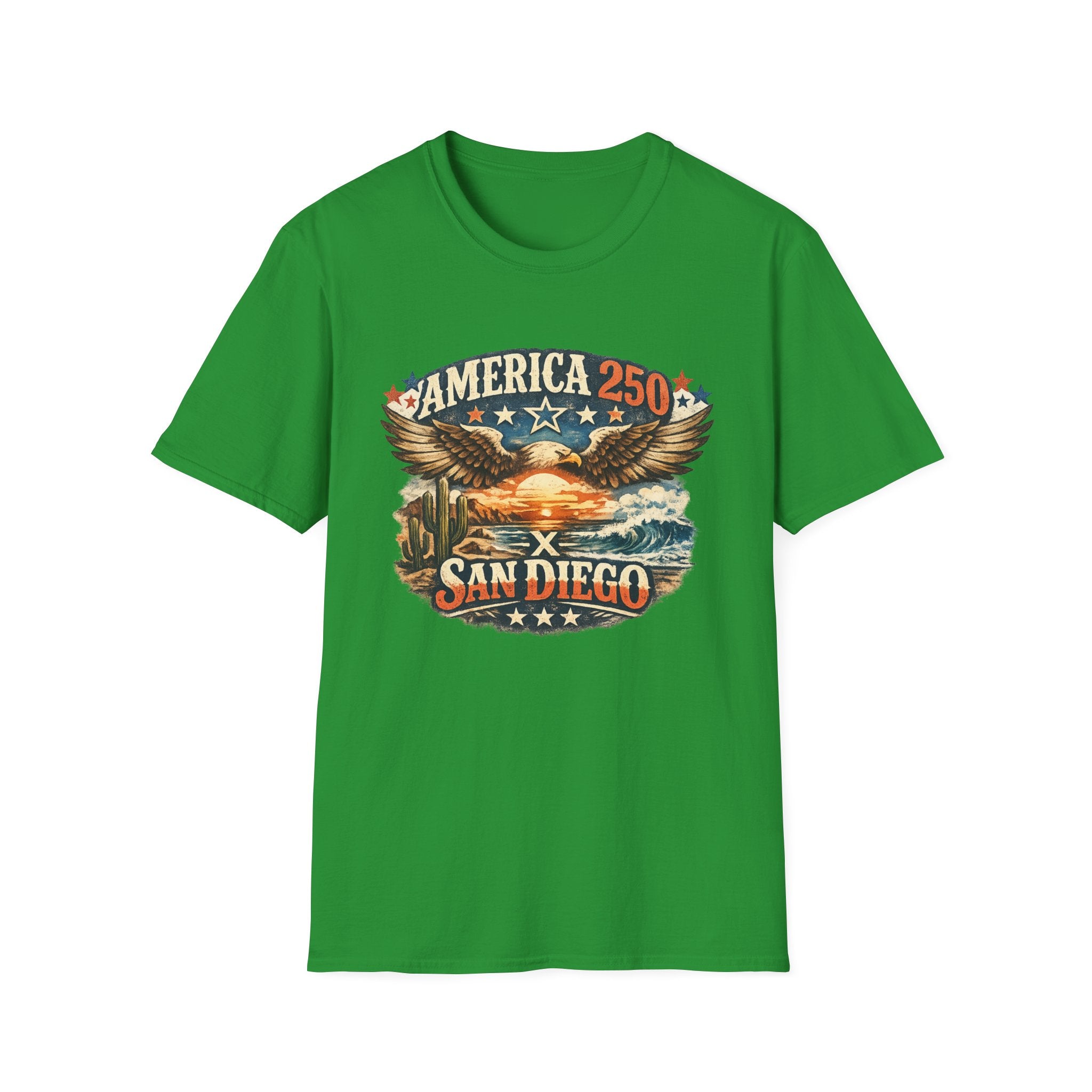America 250 San Diego California Coastal Tee
