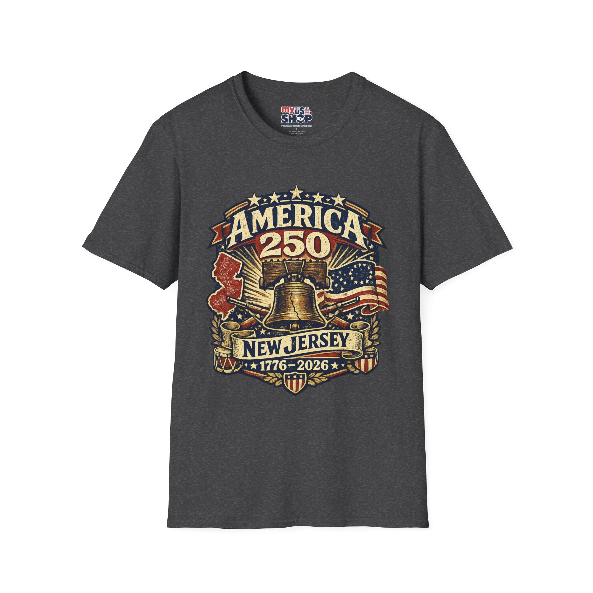 America 250 New Jersey Bicentennial Liberty Bell Tee