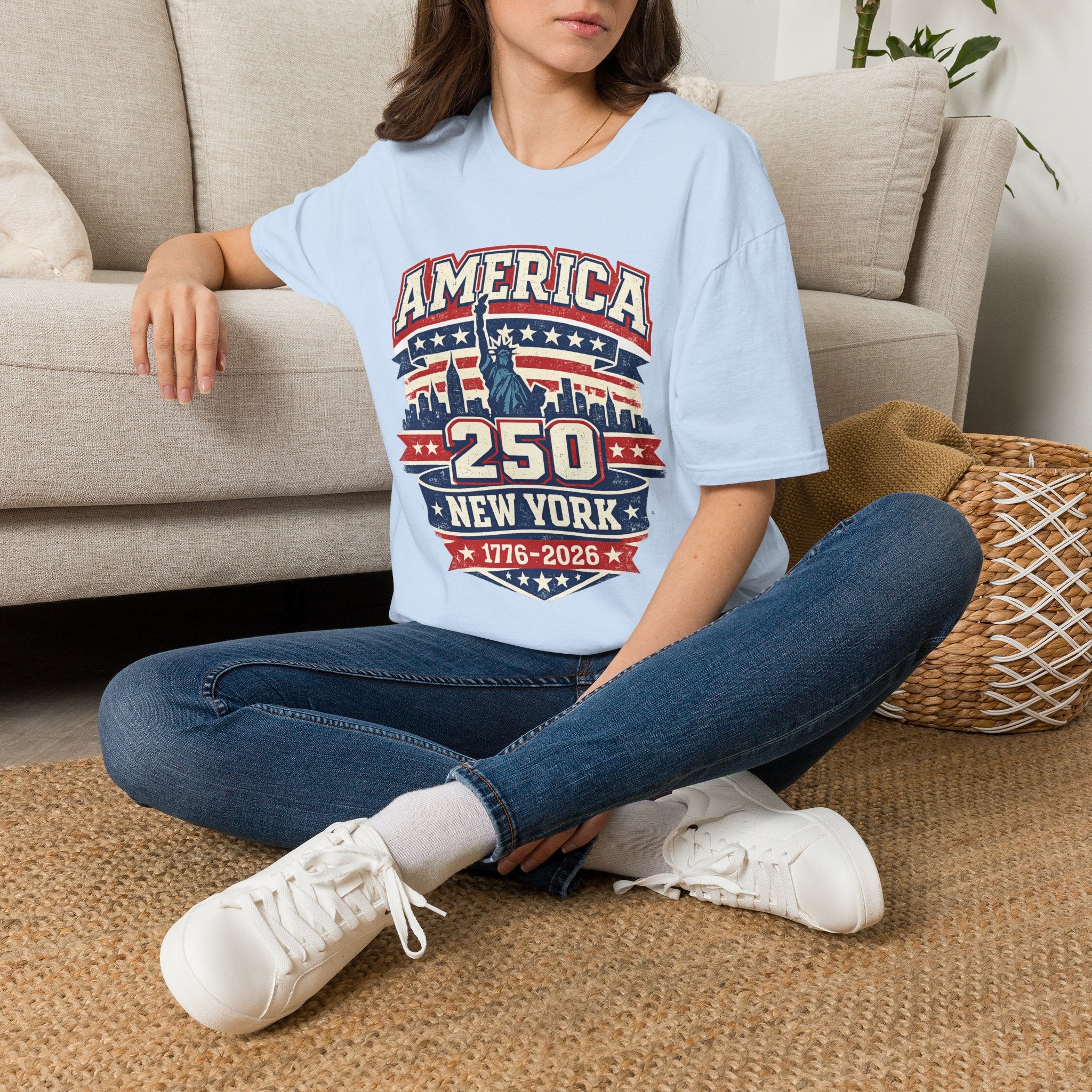 America 250 New York — 1776-2026 Patriotic Tee