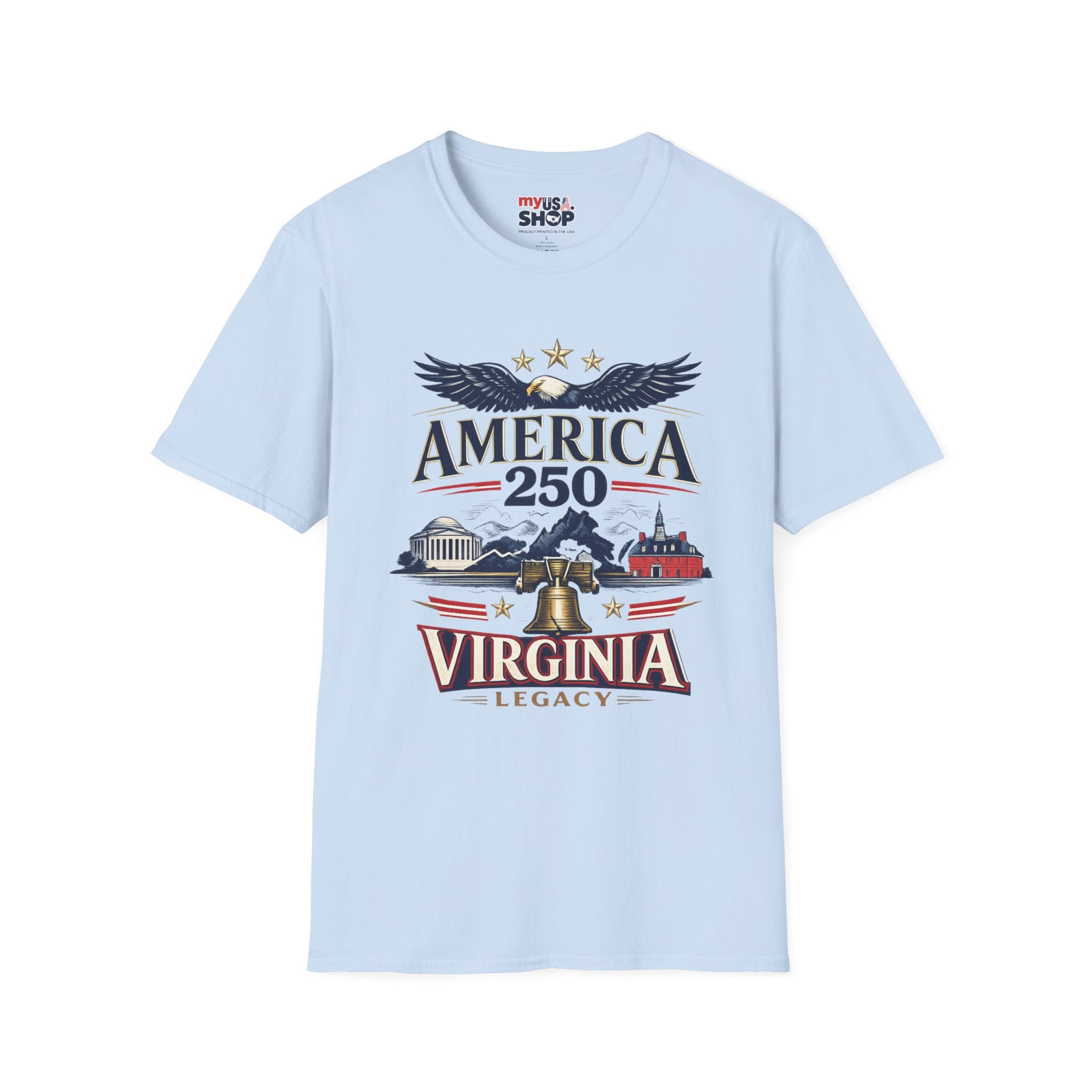 America 250 T‑Shirt – Virginia Legacy Patriotic Anniversary Tee