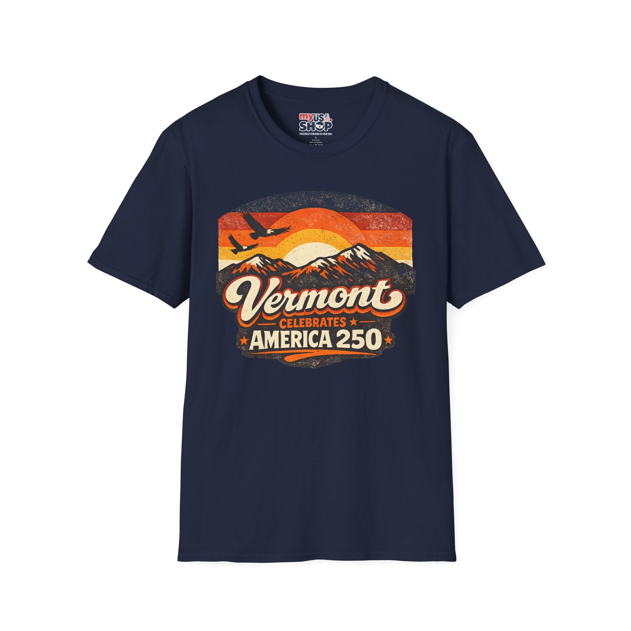 America 250 Vermont Sunset T-Shirt – Vintage Mountains