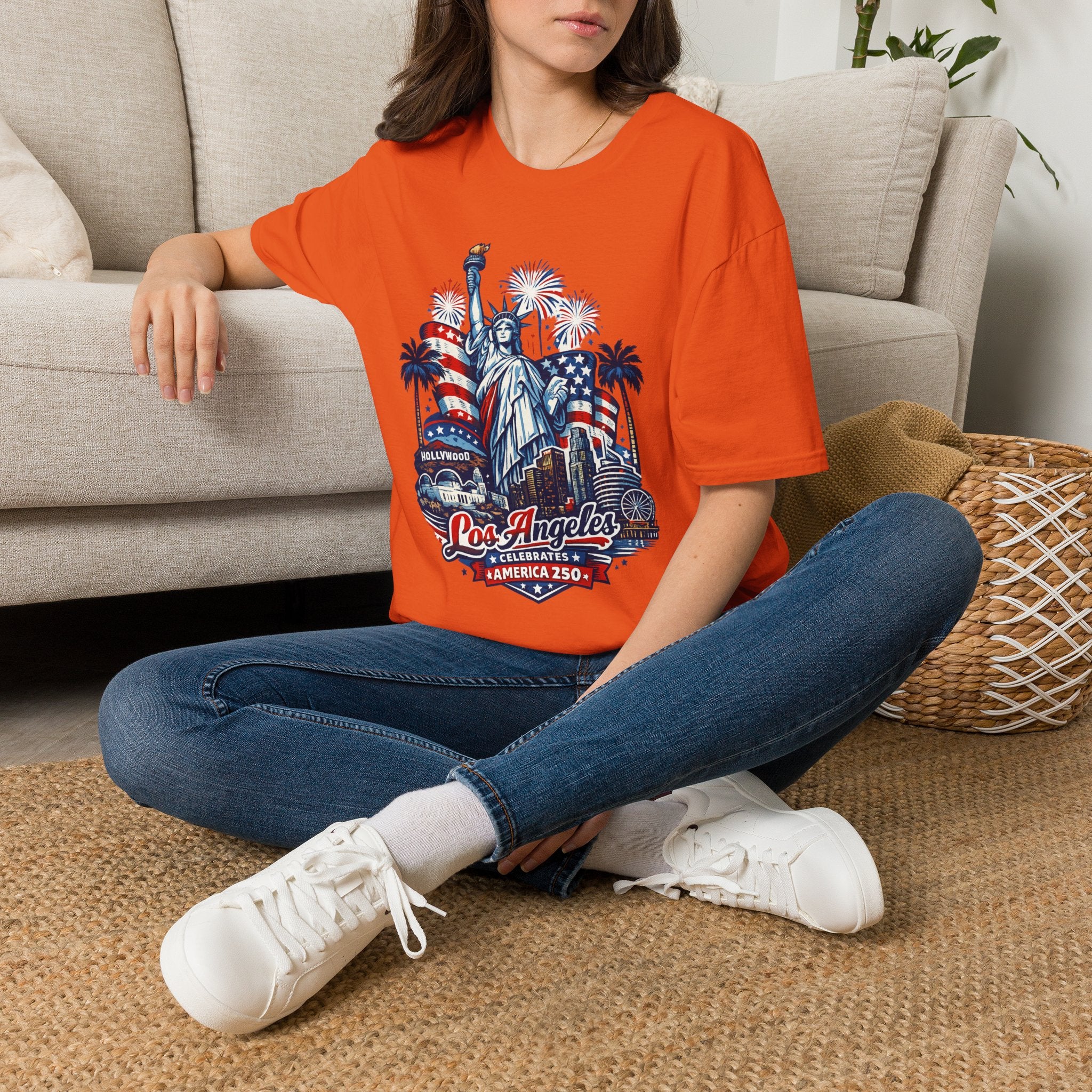America 250 Statue of Liberty in Los Angeles California Tee