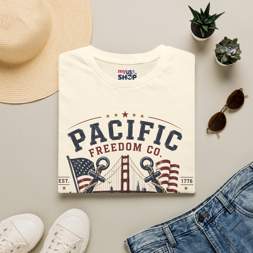 America 250 Pacific Freedom Co. San Francisco California T-Shirt