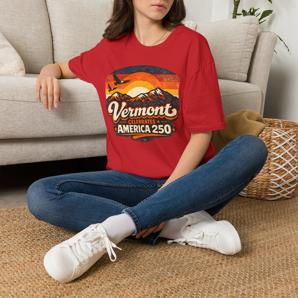 America 250 Vermont Sunset T-Shirt – Vintage Mountains