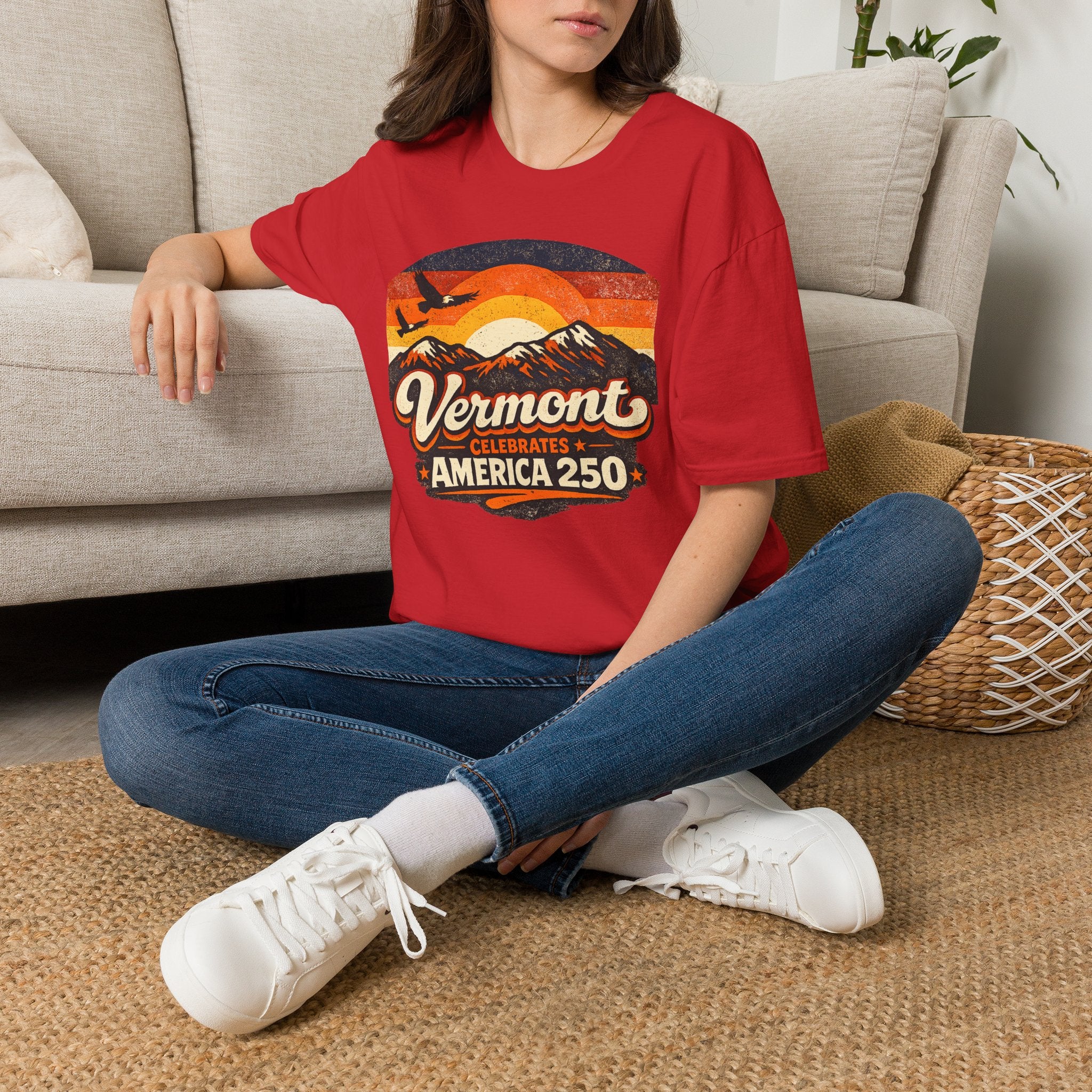 America 250 Vermont Sunset T-Shirt – Vintage Mountains