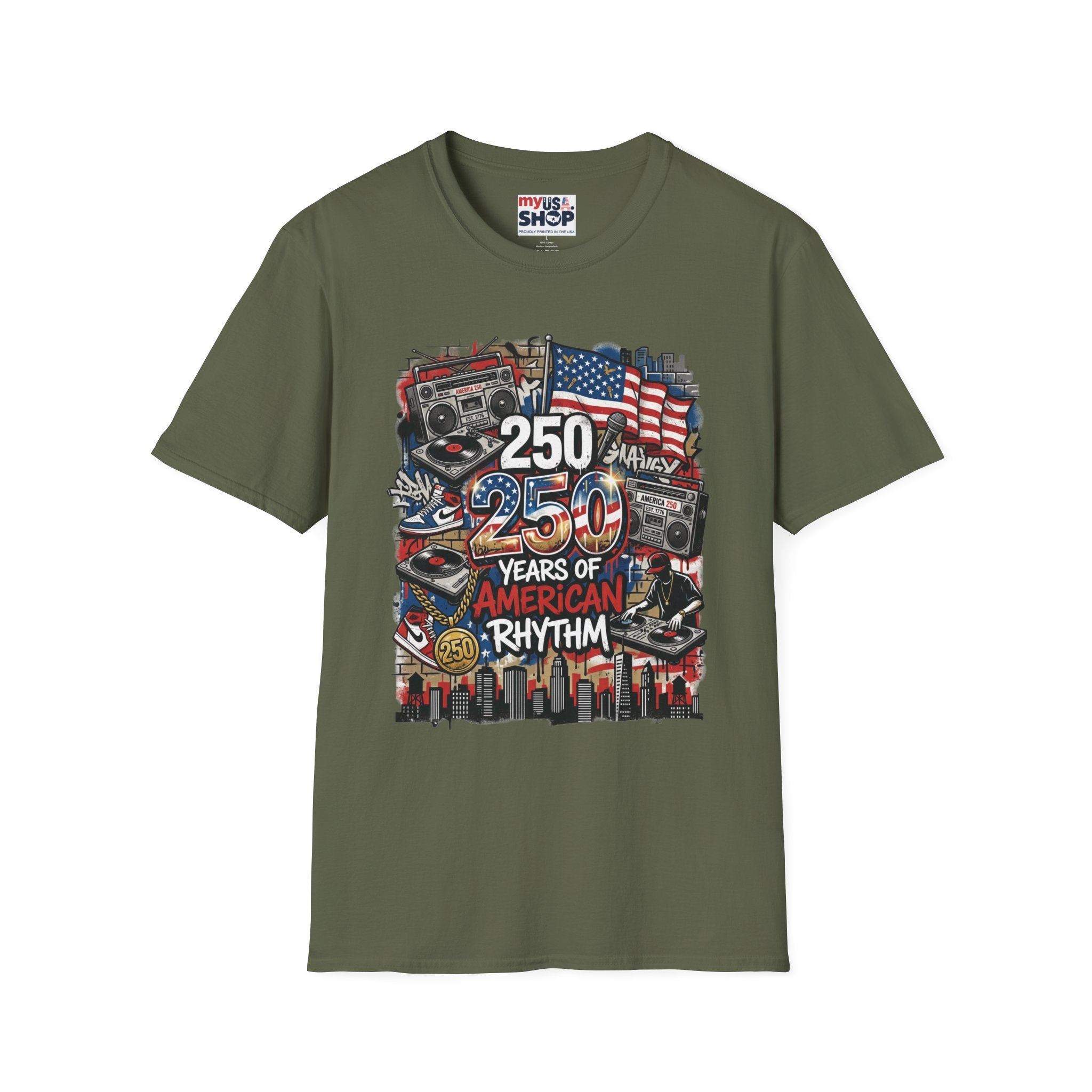250 Years of American Rhythm T-Shirt America 250 Pop Culture