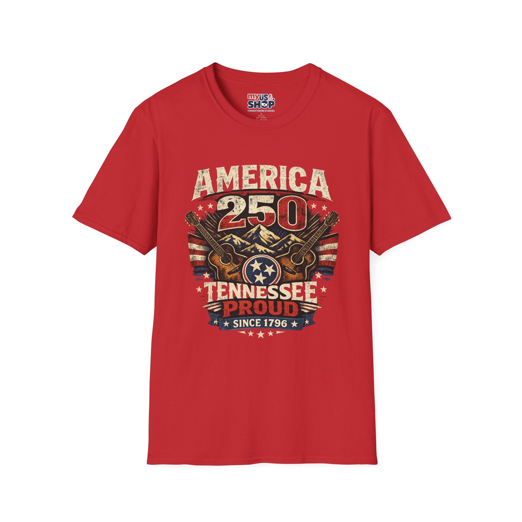America 250 Tennessee T-Shirt — Tennessee Proud Since 1796 Graphic Tee