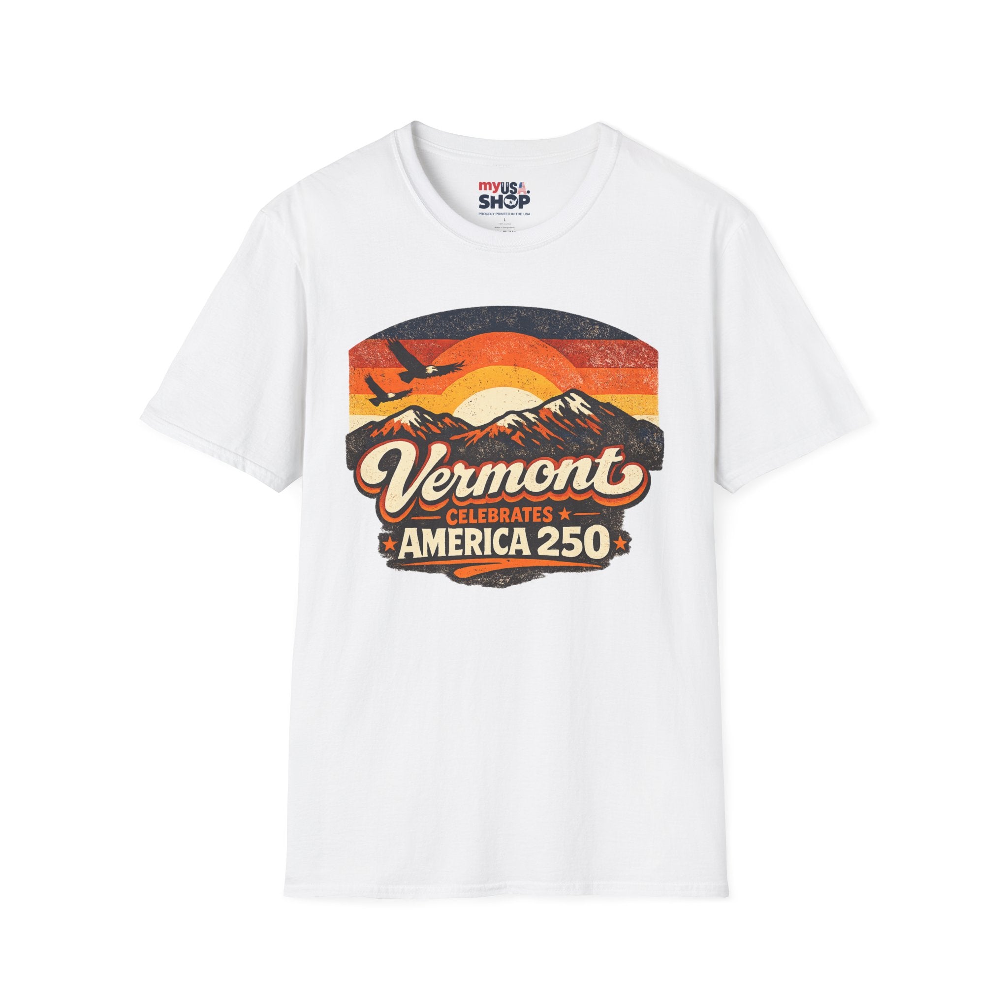 America 250 Vermont Sunset T-Shirt – Vintage Mountains