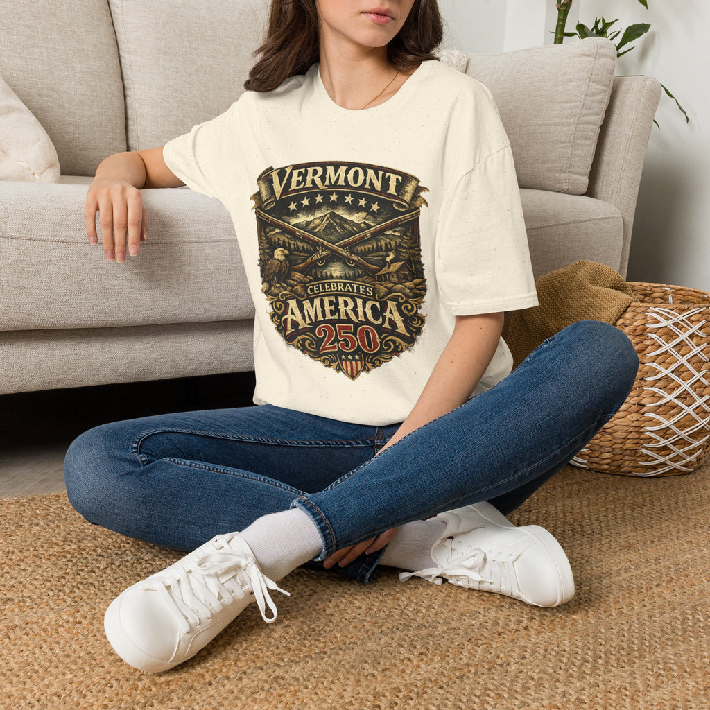 America 250 – Vermont Freedom Heritage Vintage Tee Design