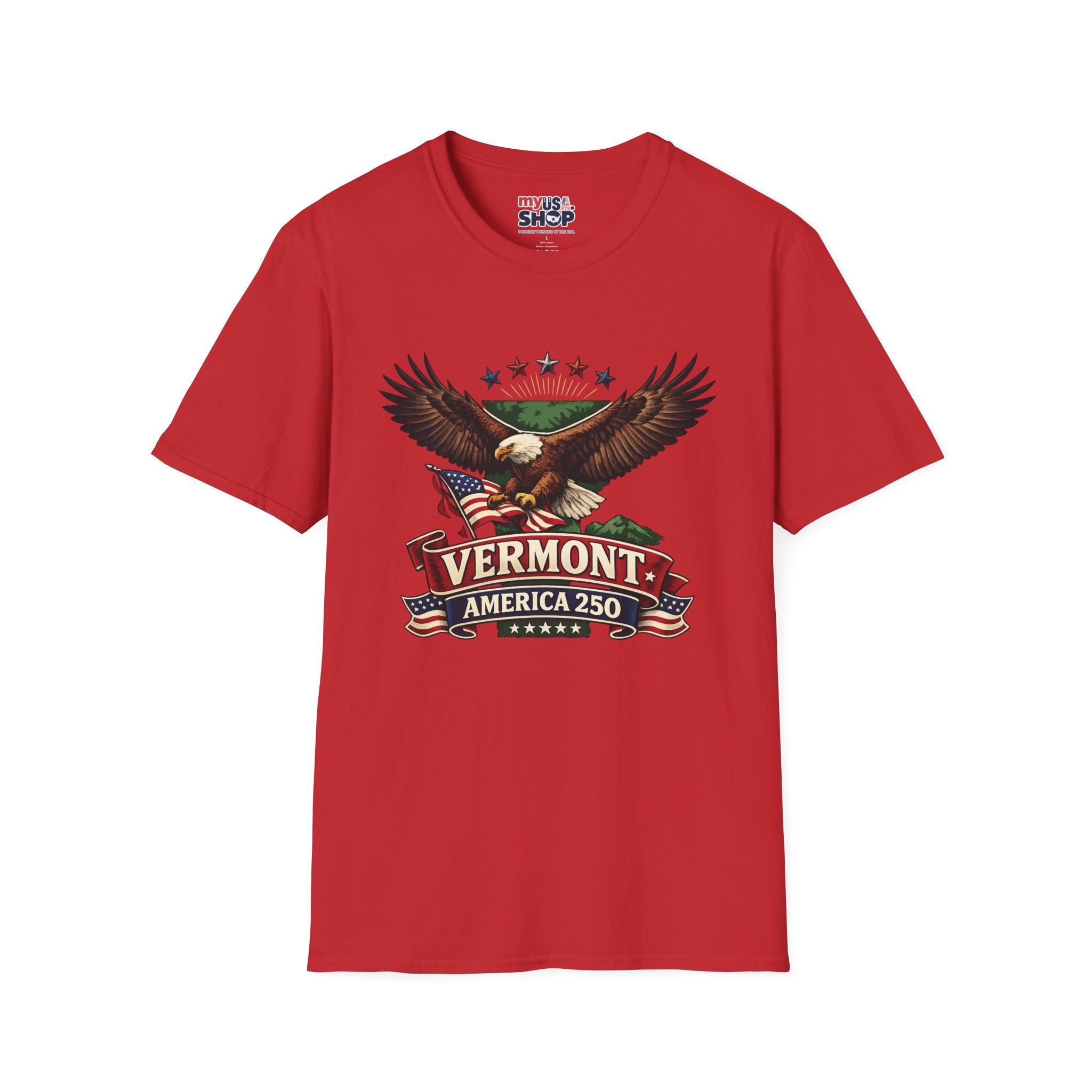 America 250 – Vermont Eagle Heritage Vintage Tee Design