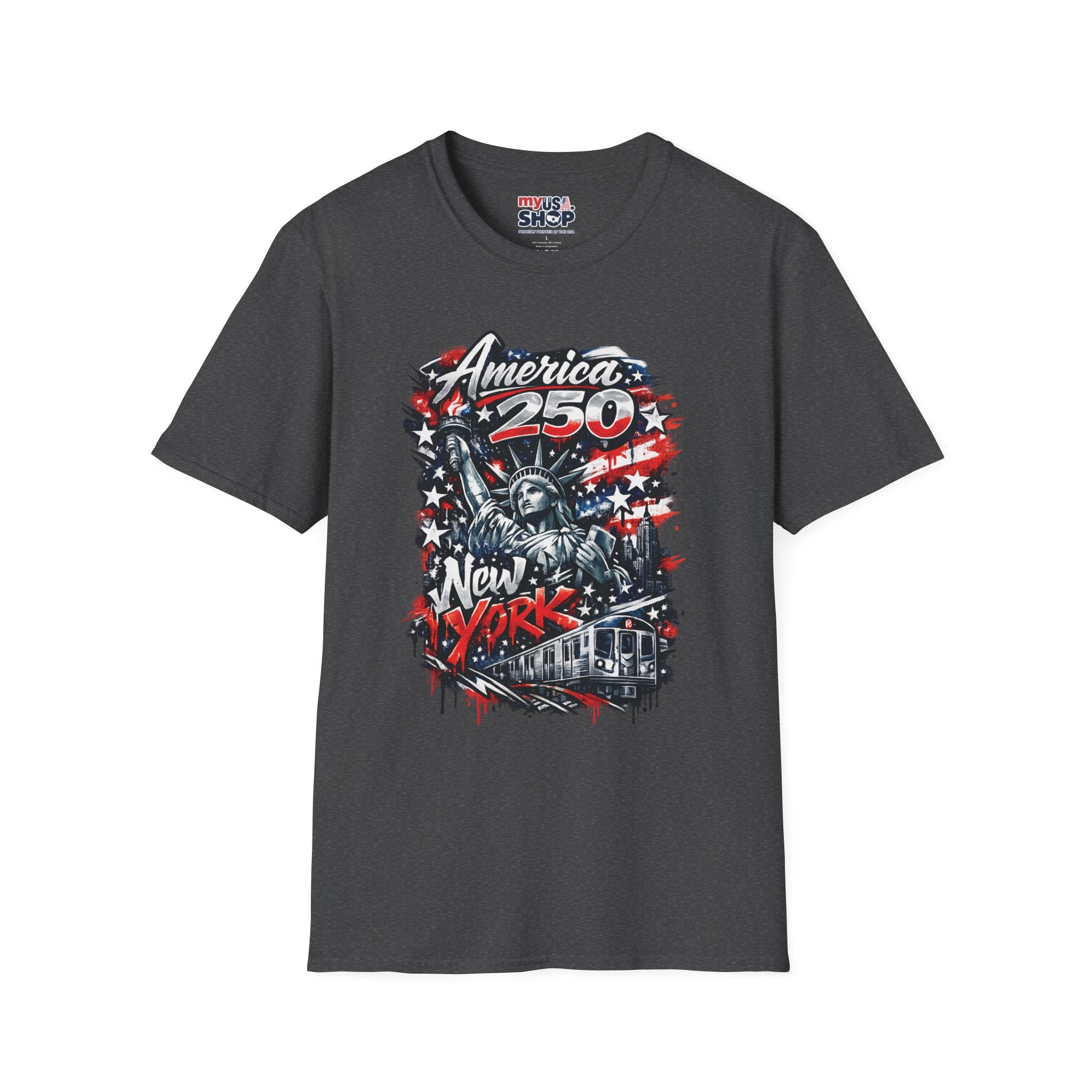 America 250 Statue of Liberty T-Shirt — Patriotic New York 250th Anniversary Tee