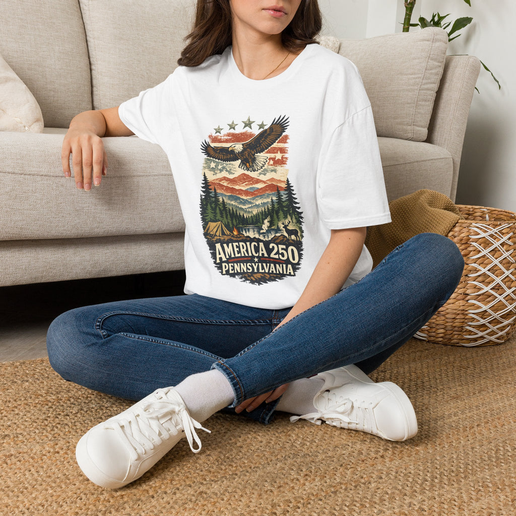 Pennsylvania America 250 Shirt — Wilderness Eagle Outdoor Graphic Tee