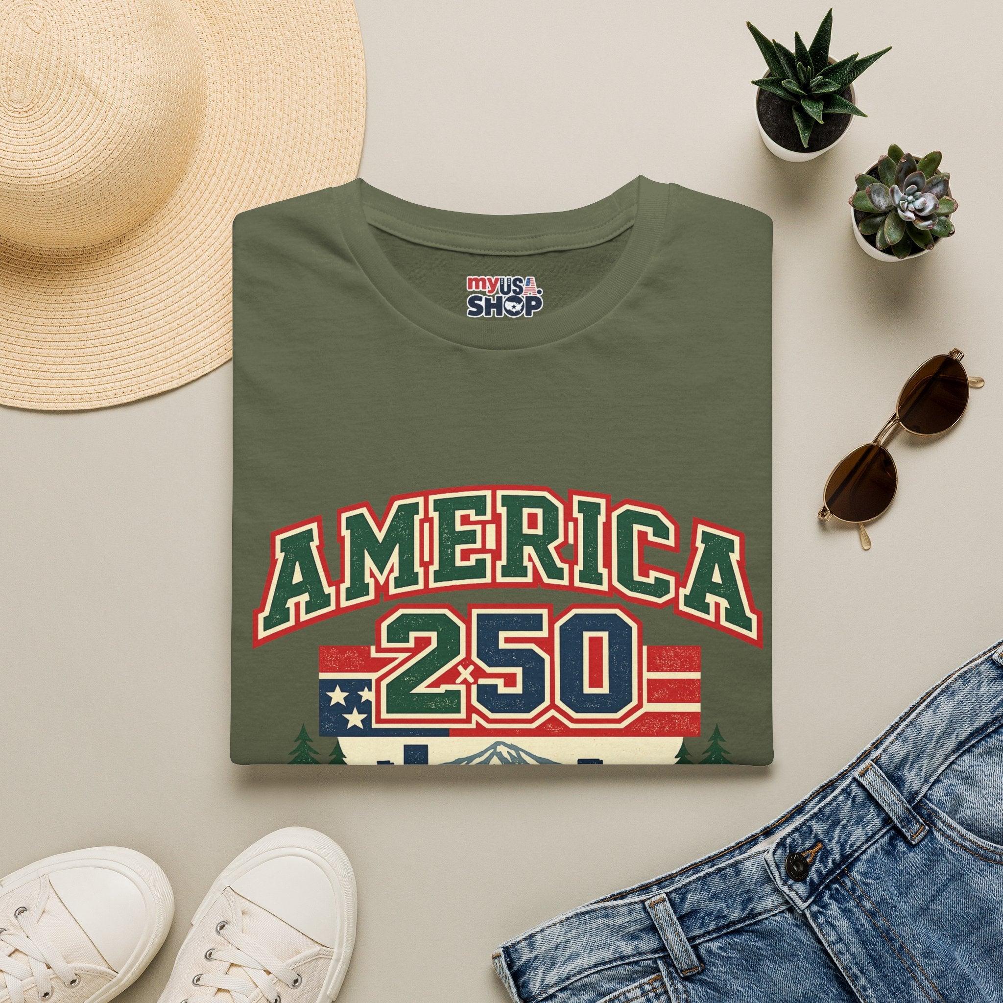 America 250 Shirt — Oregon Retro Collegiate Northwest Graphic Tee