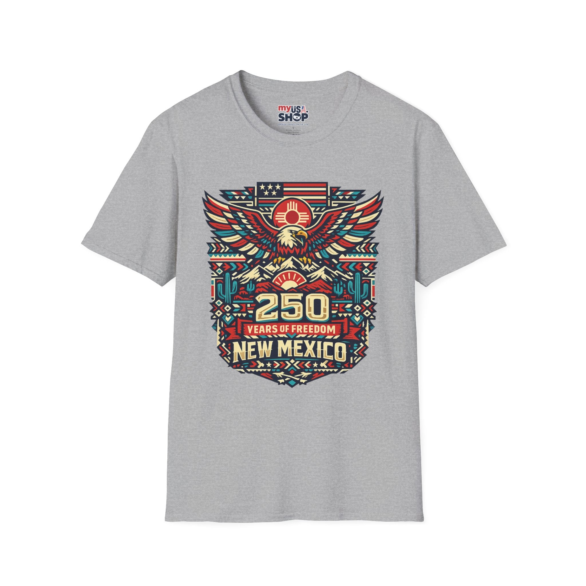 America 250 x New Mexico 250th Anniversary Eagle — State Pride Patriotic