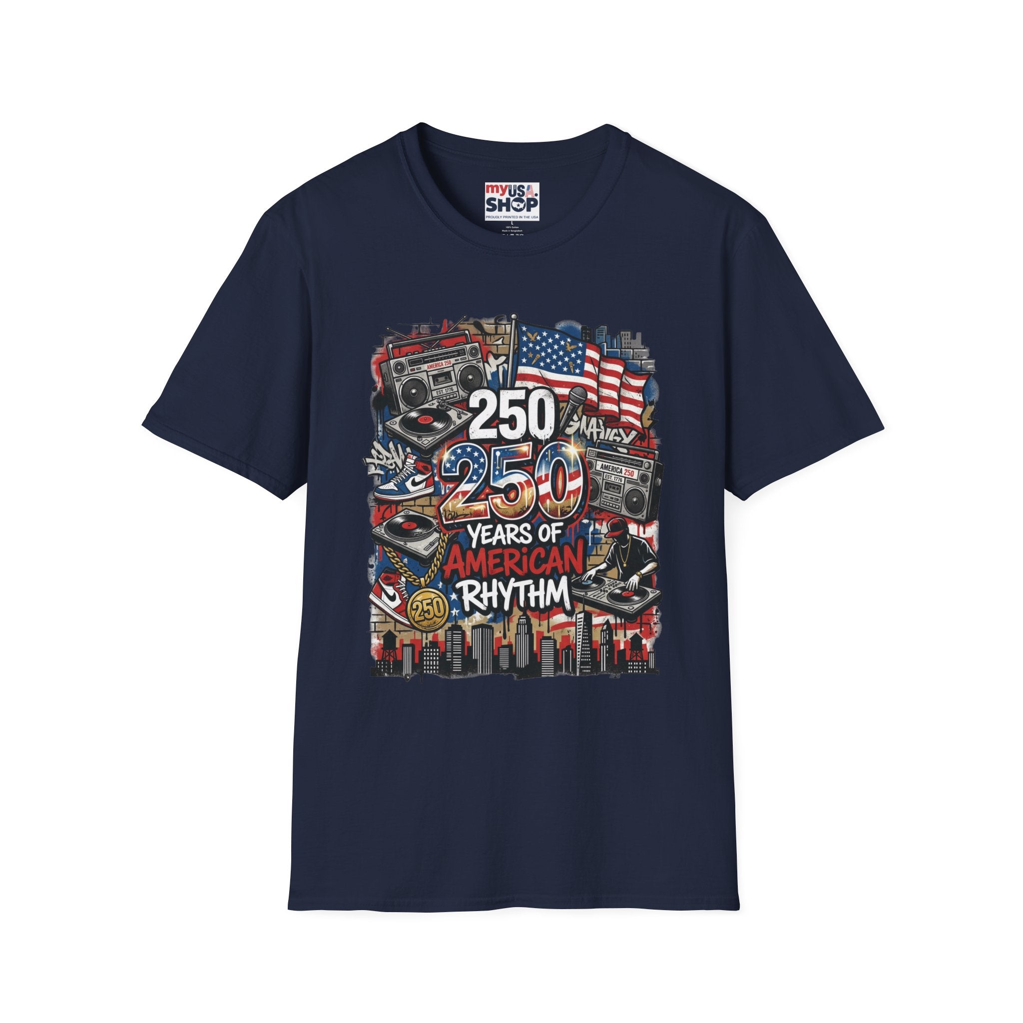 250 Years of American Rhythm T-Shirt America 250 Pop Culture