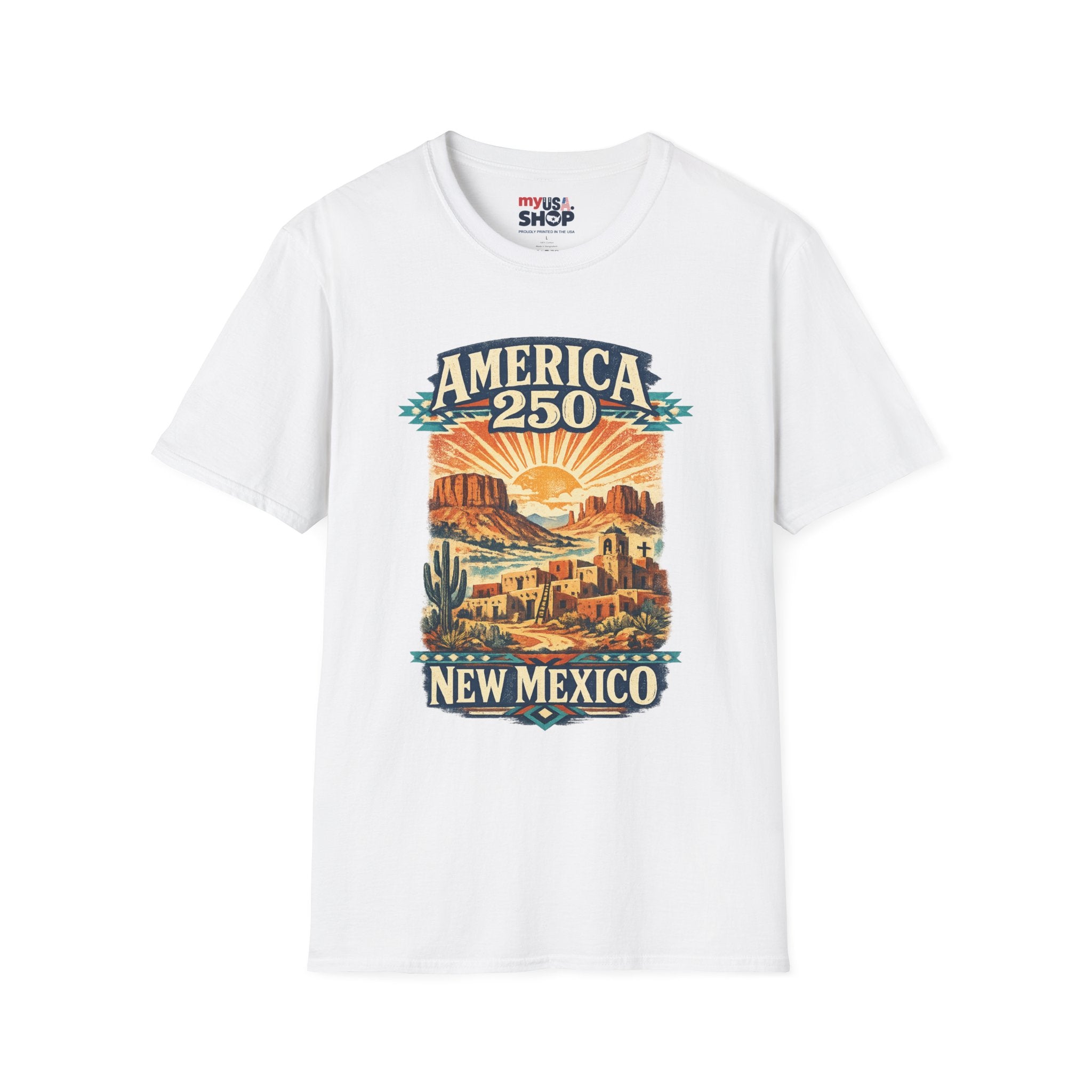 America 250 x New Mexico — Vintage Desert Sunset