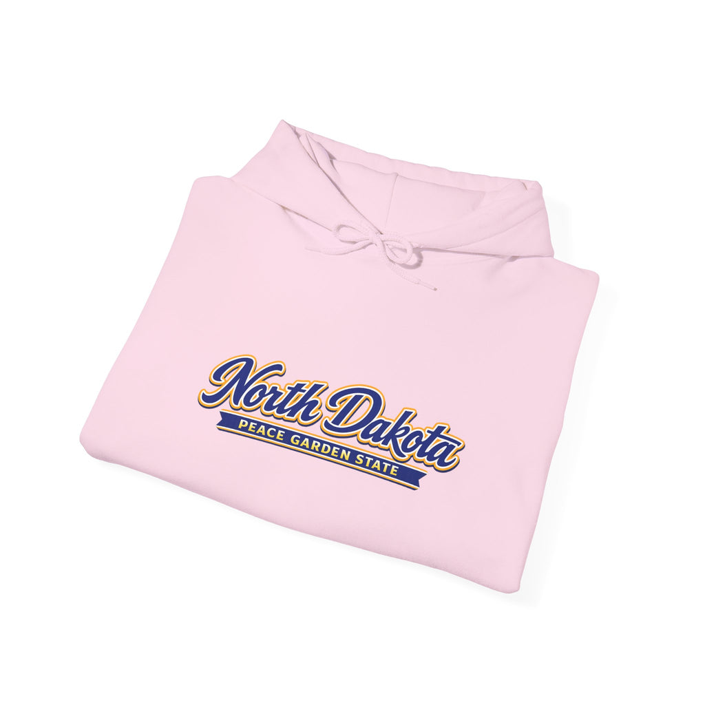 North Dakota Peace Garden State Heavy Blend Hooded Sweatshirt