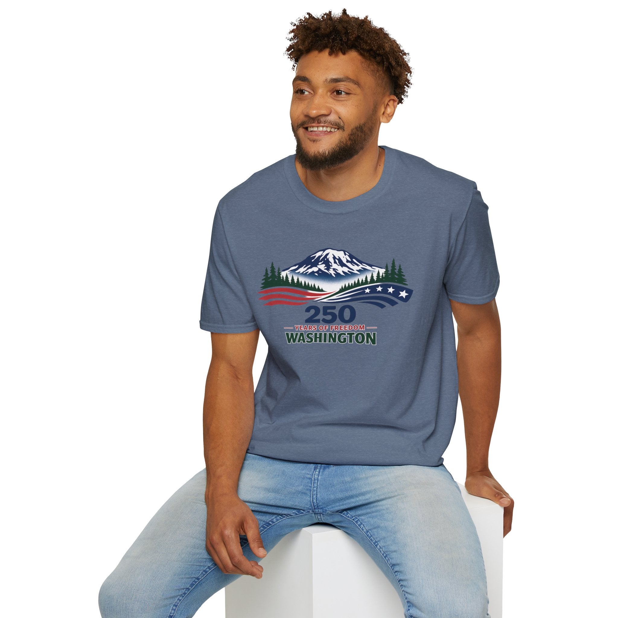 America 250 Washington T-Shirt - Unisex Softstyle T-Shirt
