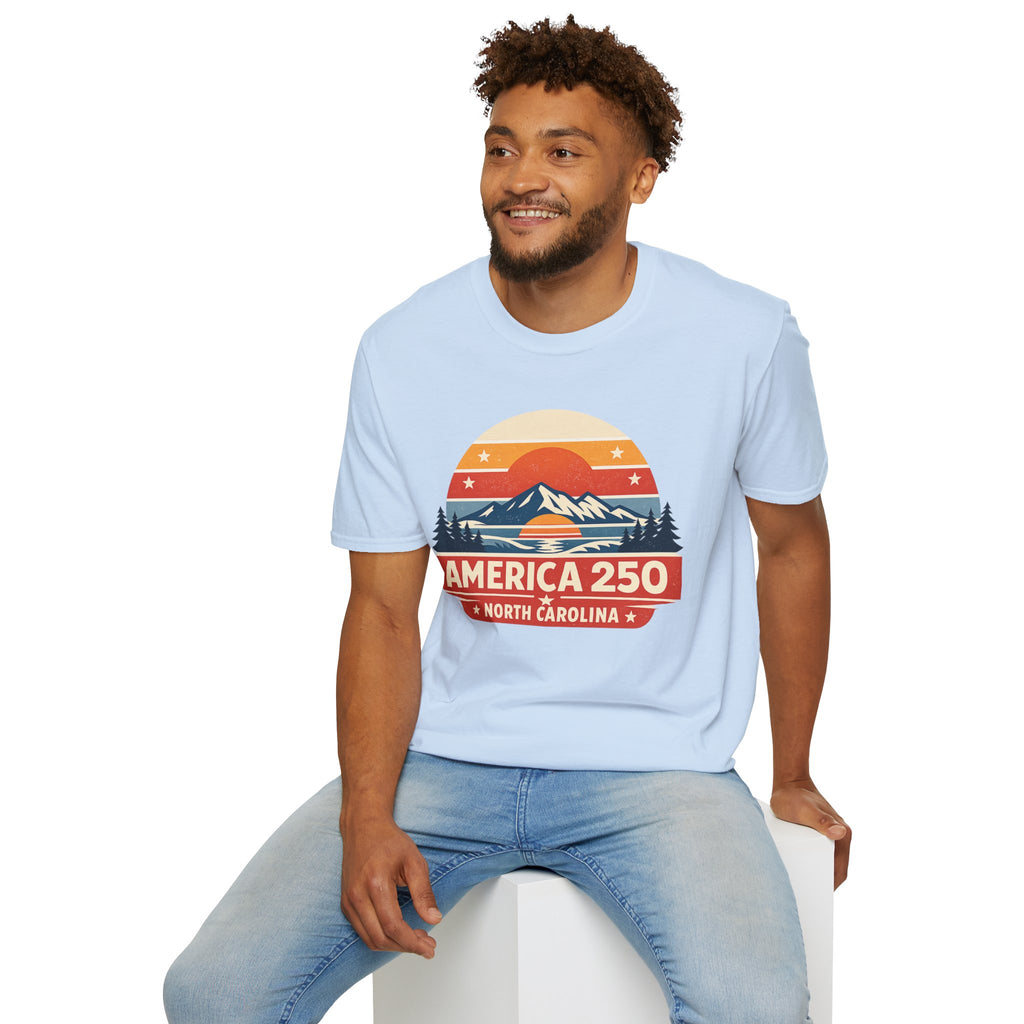 America 250 North Carolina - Mountain Sunset T-Shirt
