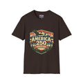 America 250 Shirt —Oregon  Mountain Eagle Wilderness Badge Tee