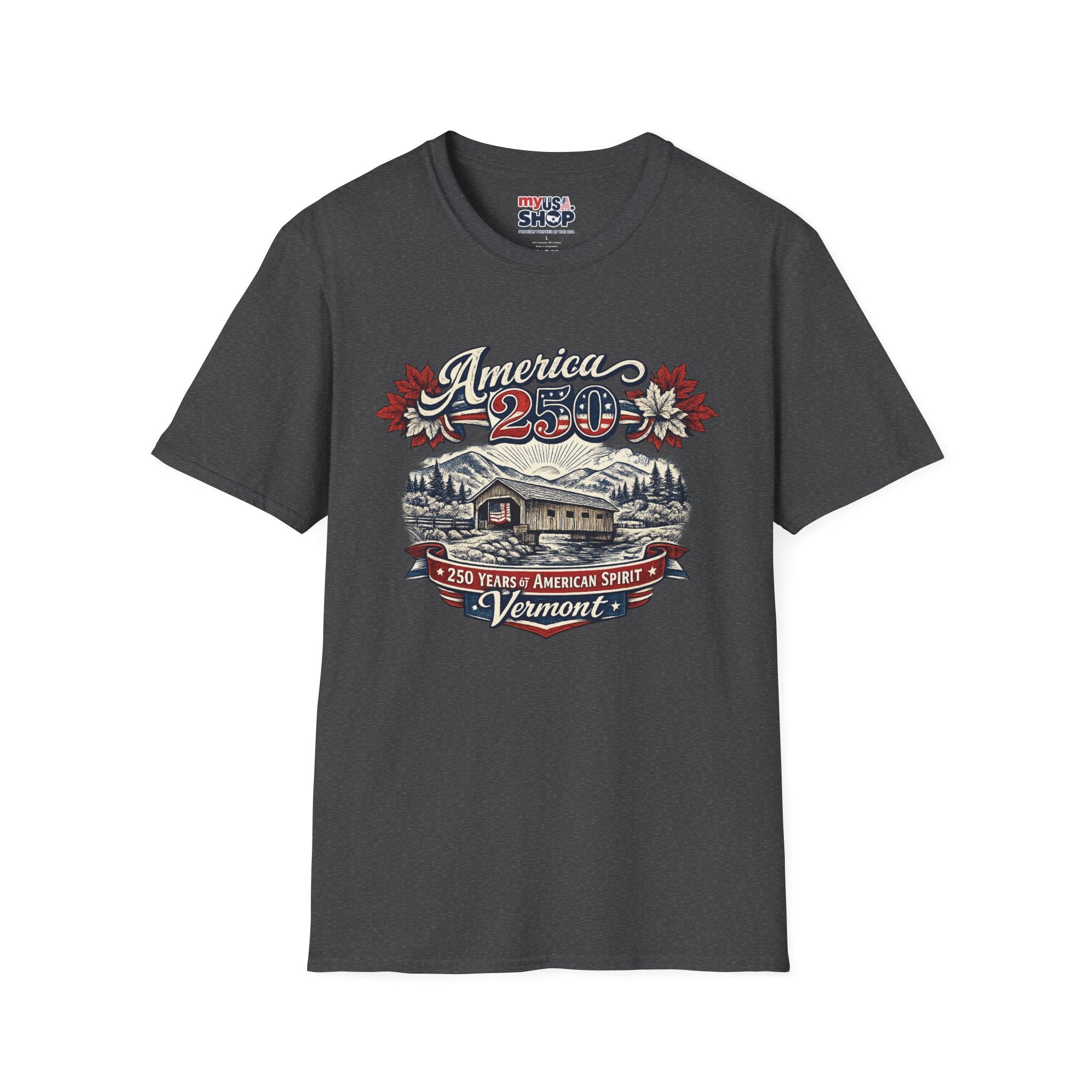 America 250 – Vermont 250 Years of American Spirit Vintage Tee Design