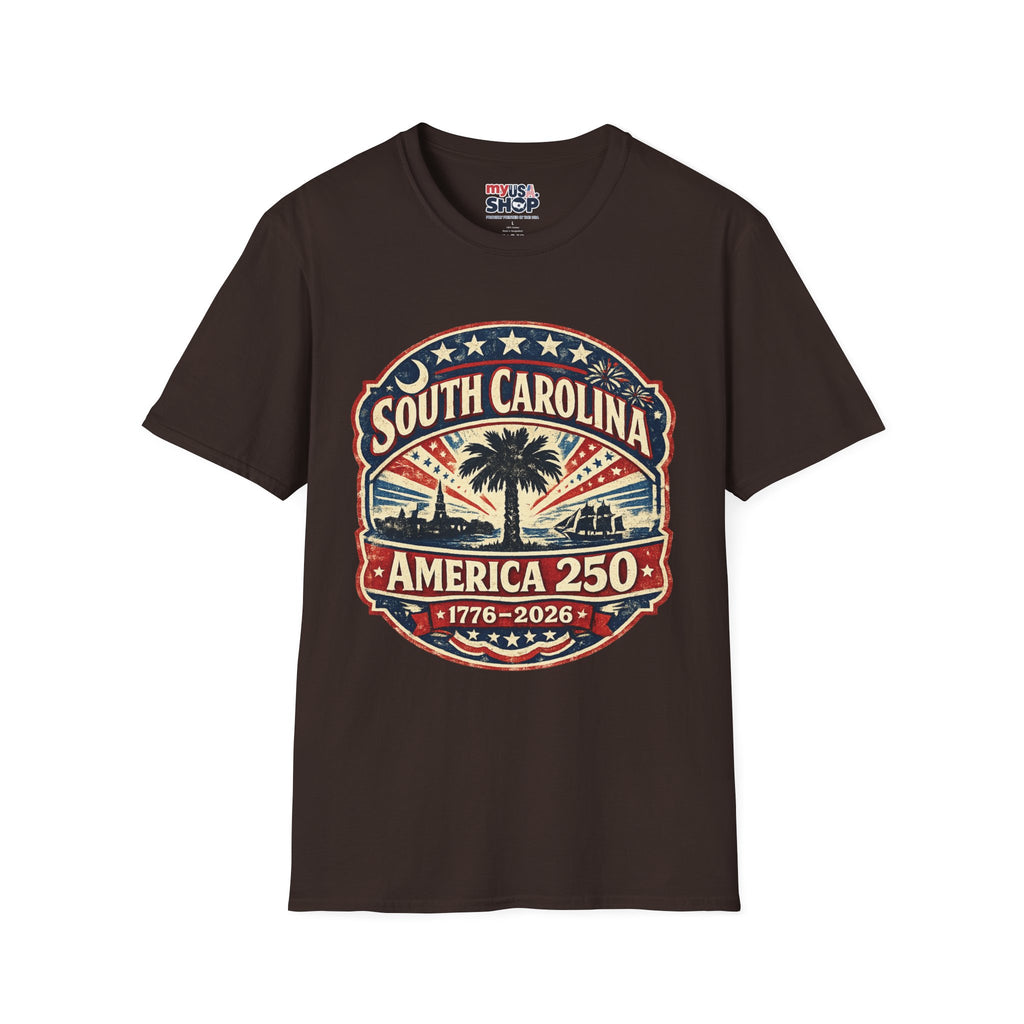 America 250 South Carolina Anniversary T-Shirt — Retro State Pride Tee
