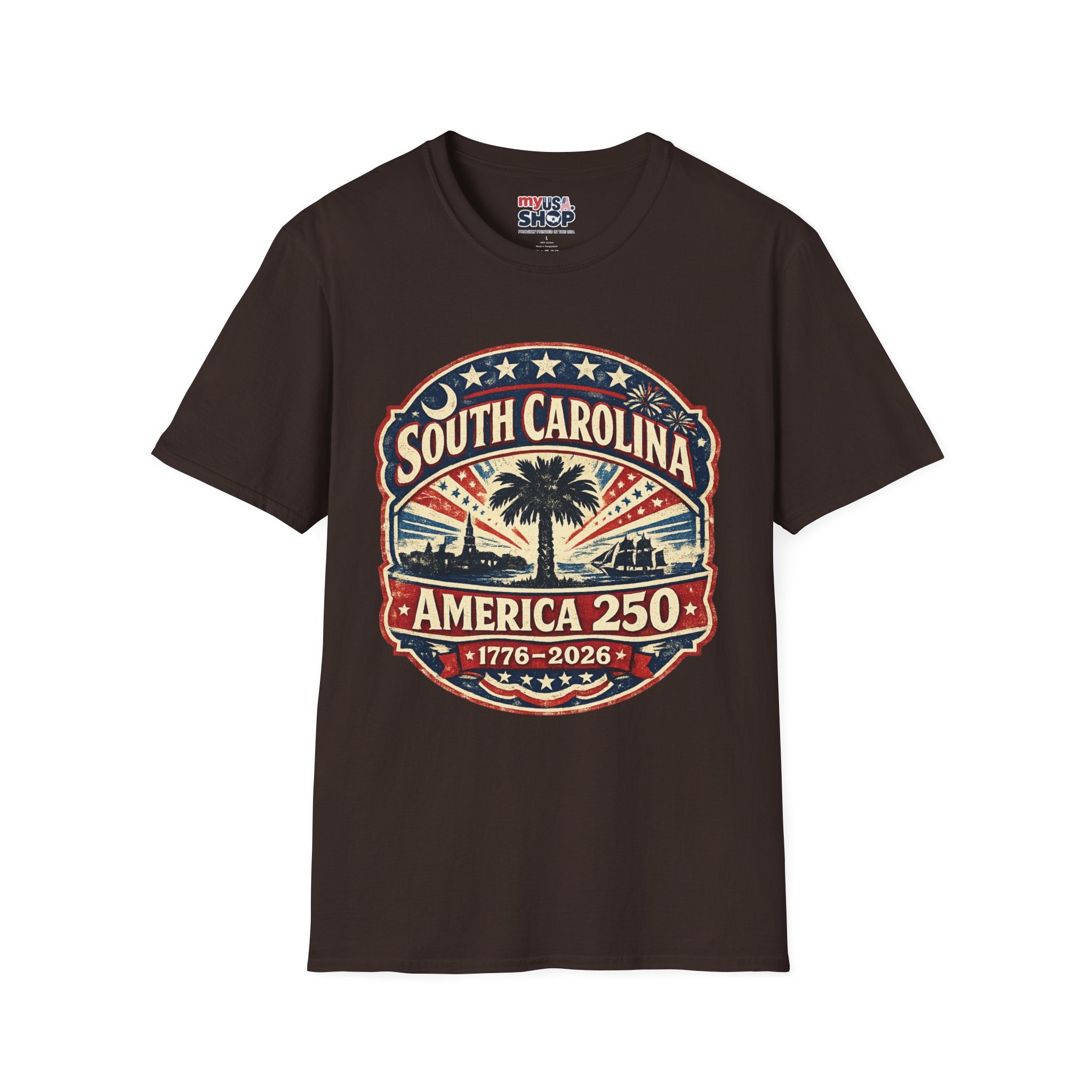 America 250 South Carolina Anniversary T-Shirt — Retro State Pride Tee