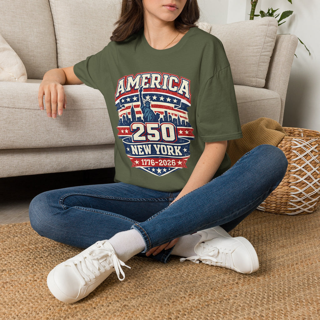 America 250 New York — 1776-2026 Patriotic Tee