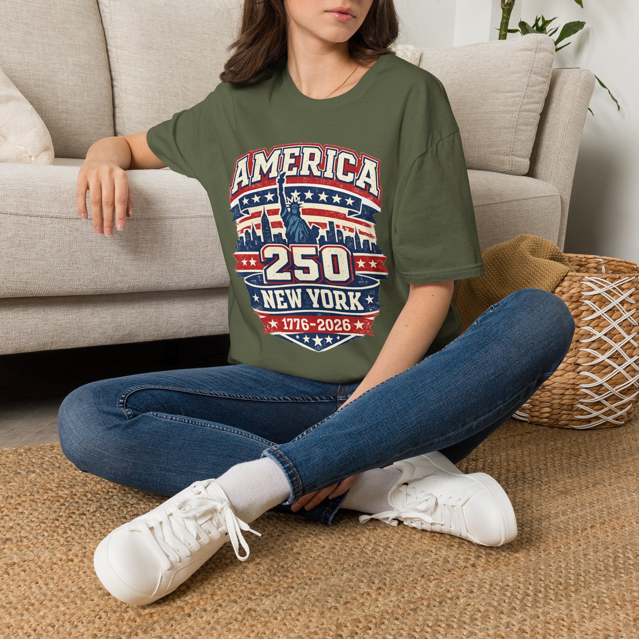 America 250 New York — 1776-2026 Patriotic Tee