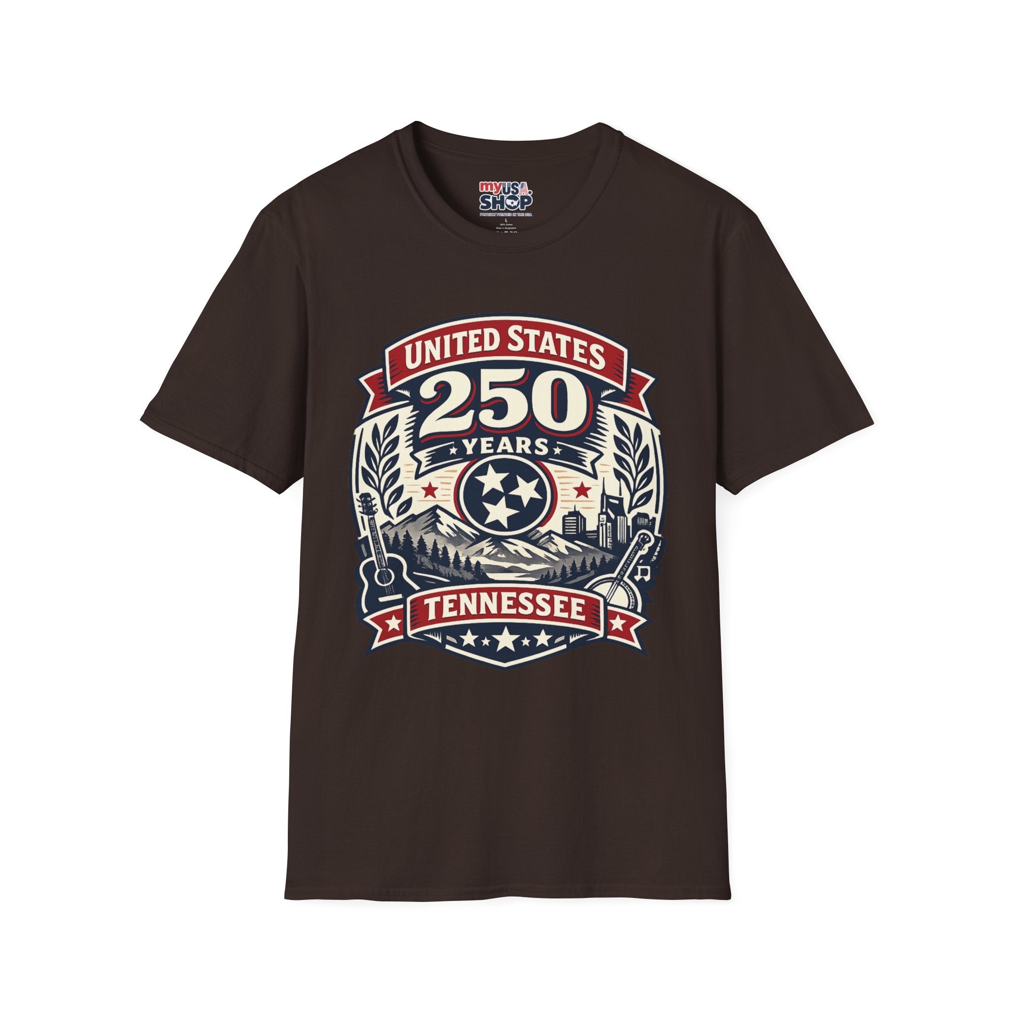 America 250 Tennessee T-Shirt — United States 250 Years Heritage Graphic Tee