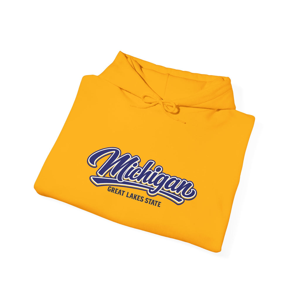 Michigan Great Lakes State Heavy Blend Hooded Sweatshirt