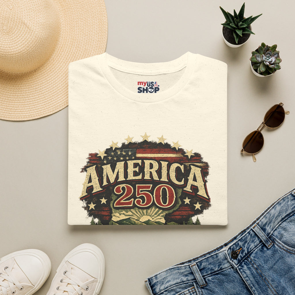 America 250 – Vermont “The Green Mountain State” Vintage Tee Design