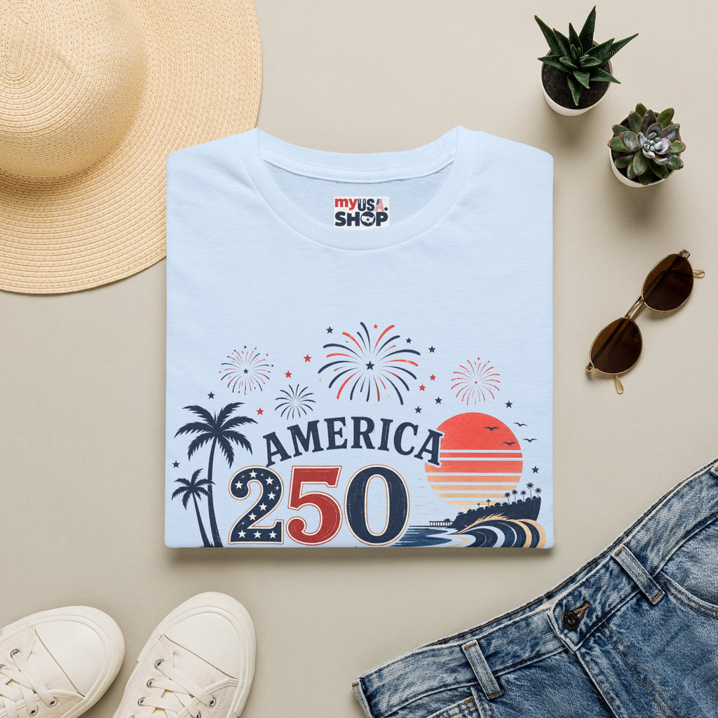 America 250 Orange County California Coastal Heritage T-Shirt