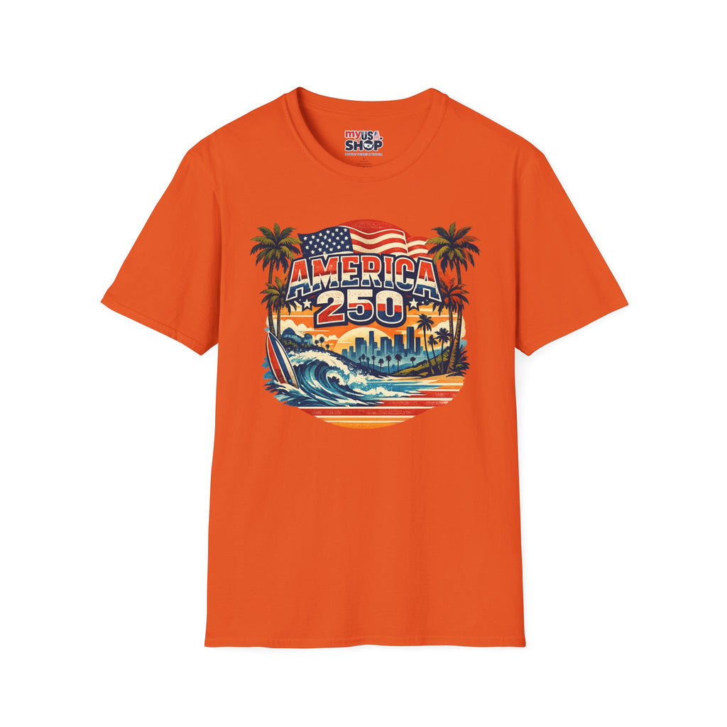 America 250 Los Angeles West Coast Patriot California Tee