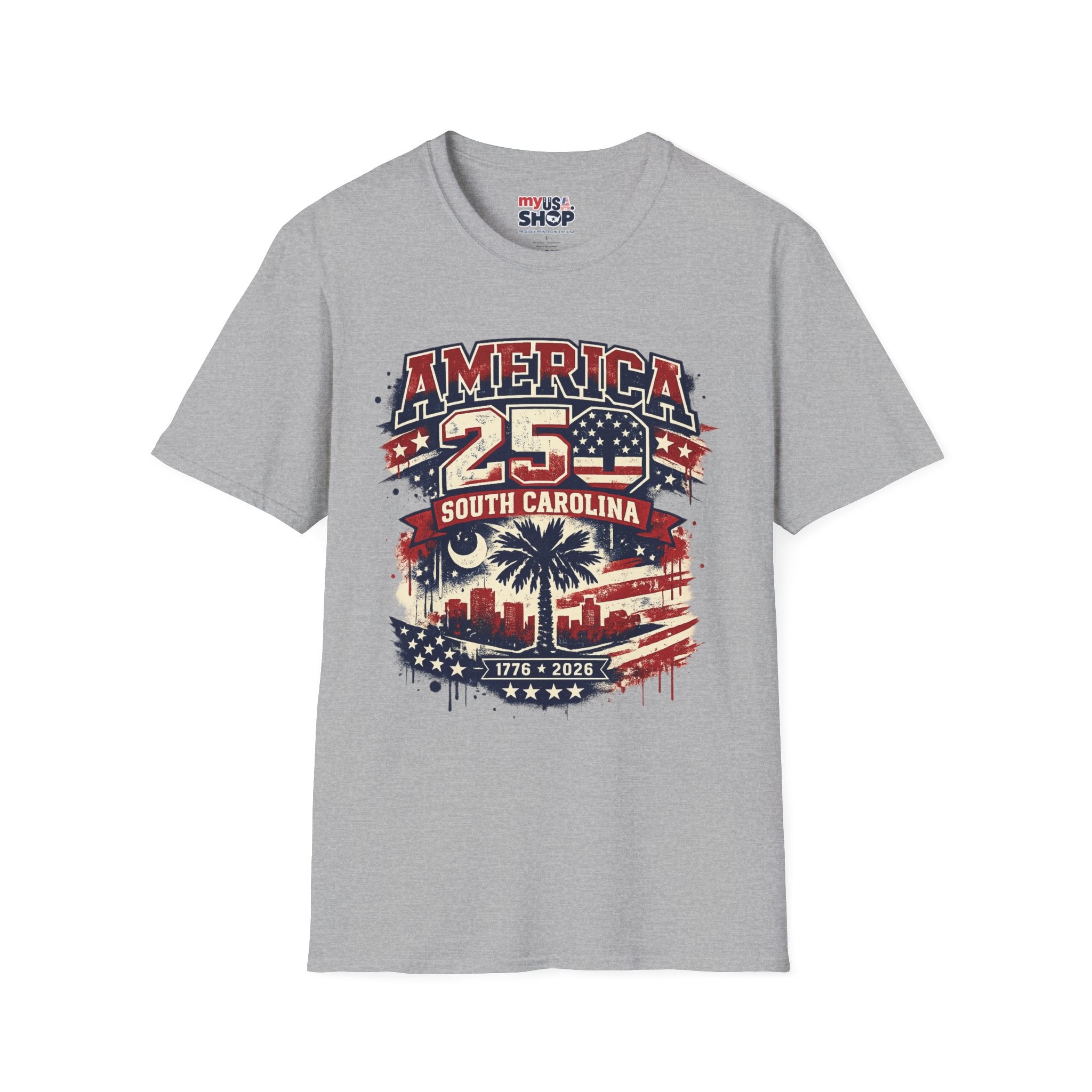 America 250 South Carolina T‑Shirt — Patriotic 250th Anniversary USA Graphic Tee