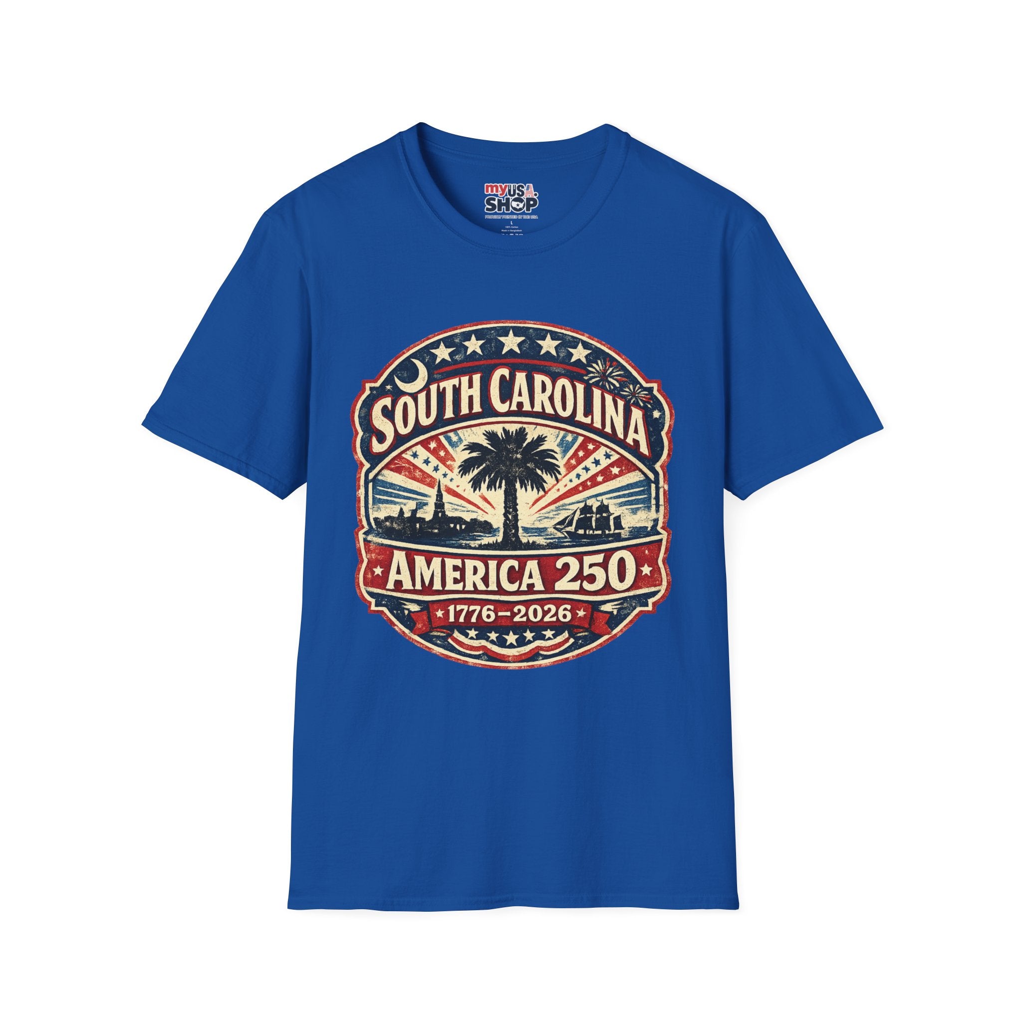 America 250 South Carolina Anniversary T-Shirt — Retro State Pride Tee