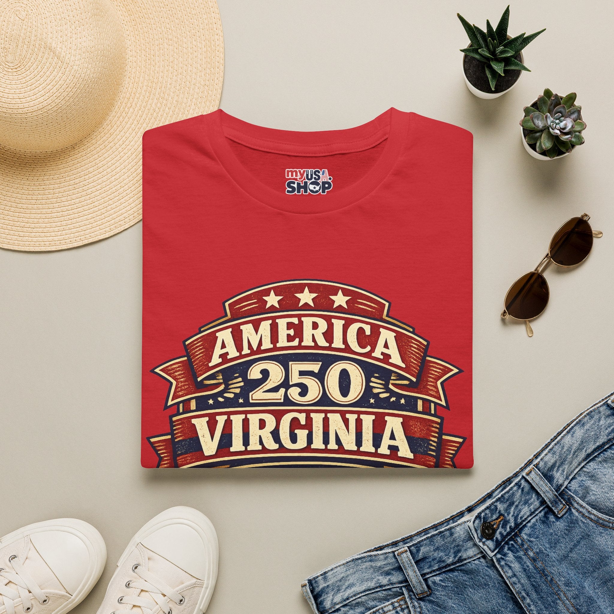 American 250 Virgnia Tee Birthplace of the Nation Design