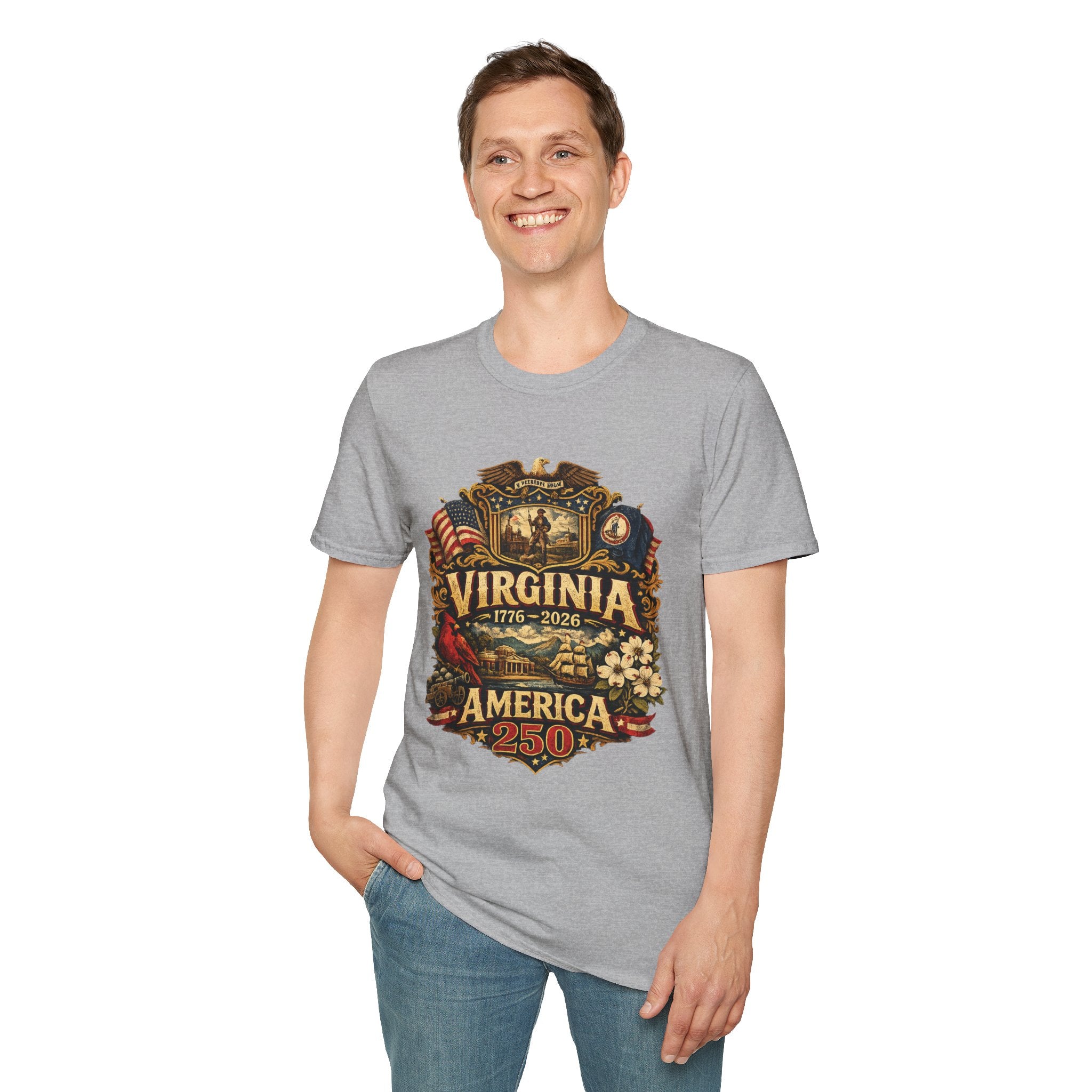 America 250 Co Virginia 250th Anniversary T-Shirt - Commemorative State Pride Tee
