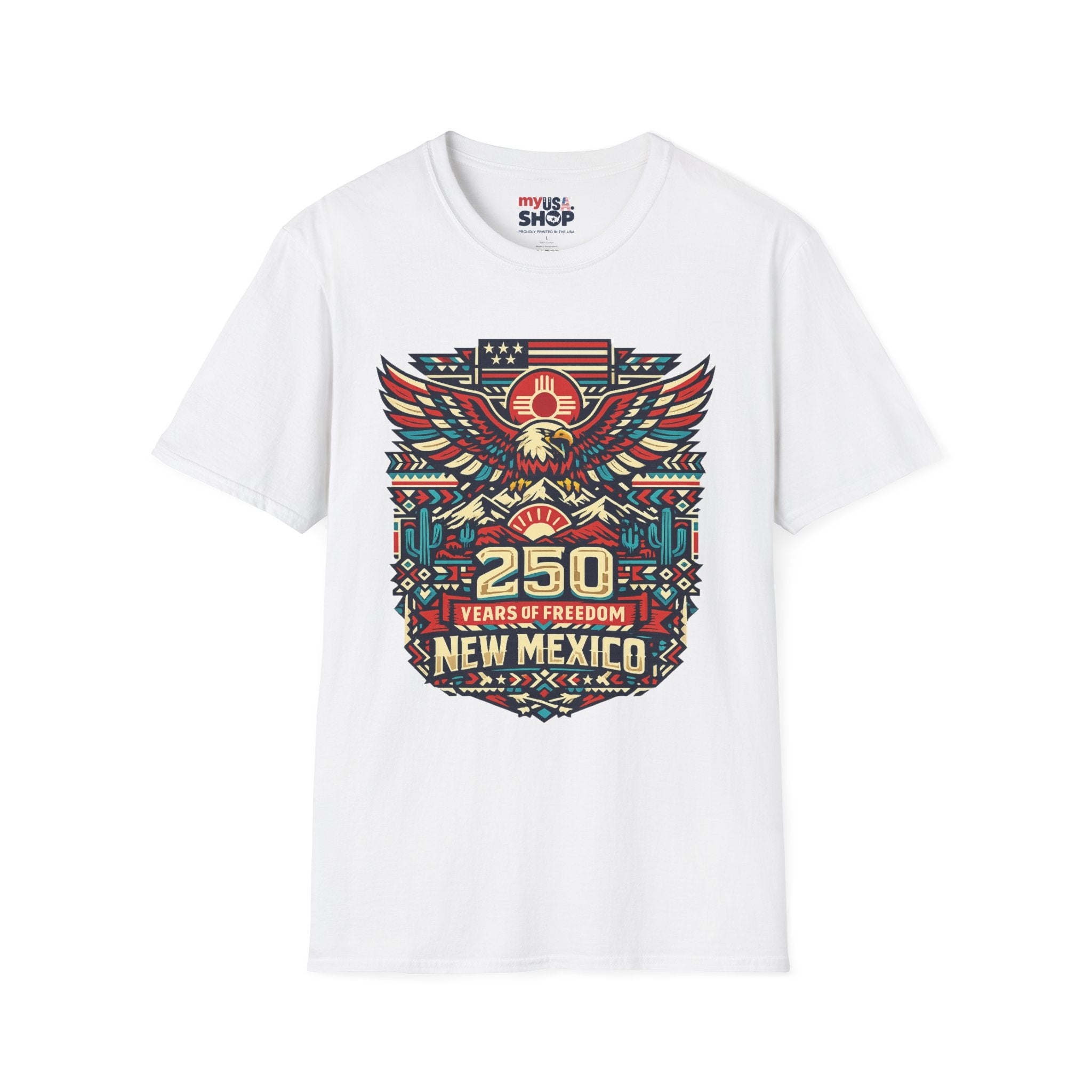 America 250 x New Mexico 250th Anniversary Eagle — State Pride Patriotic