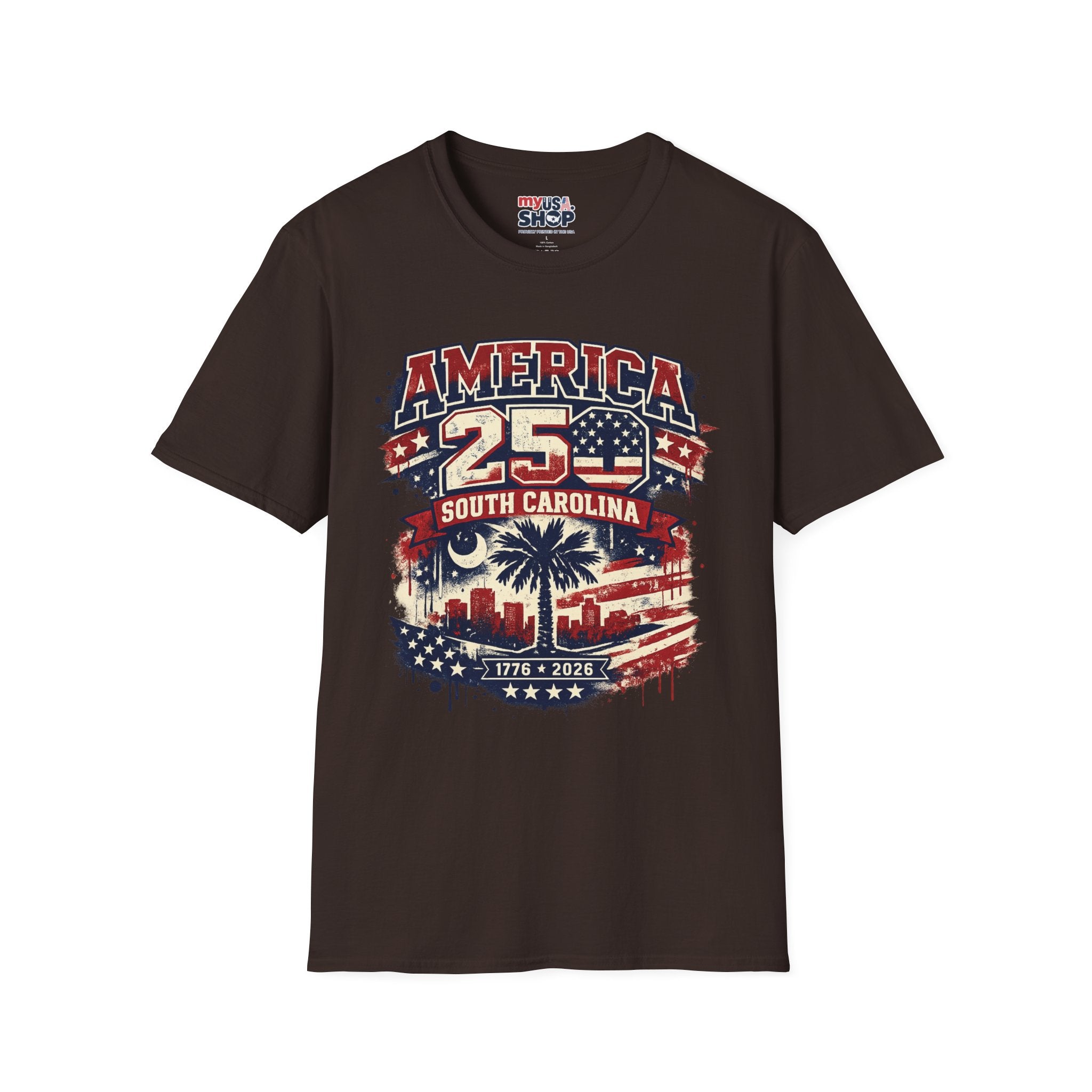 America 250 South Carolina T‑Shirt — Patriotic 250th Anniversary USA Graphic Tee
