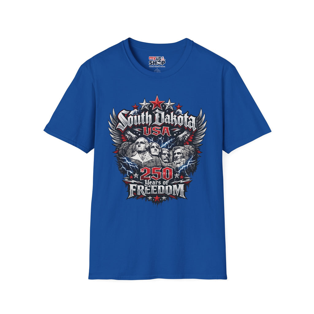 America 250 South Dakota Shirt — Freedom Anniversary Patriotic Graphic Tee