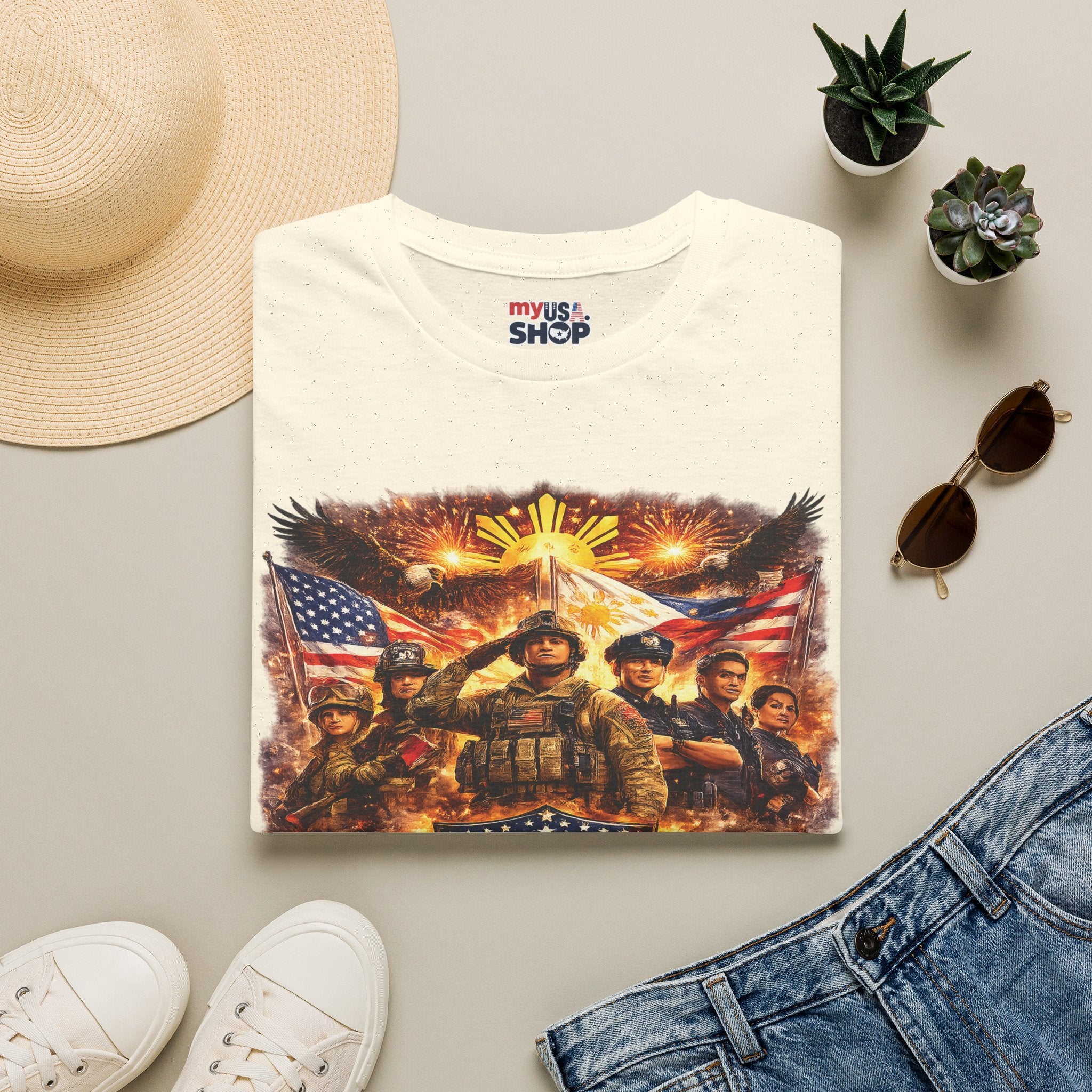 America 250 Patriotic Filipino Military Tribute