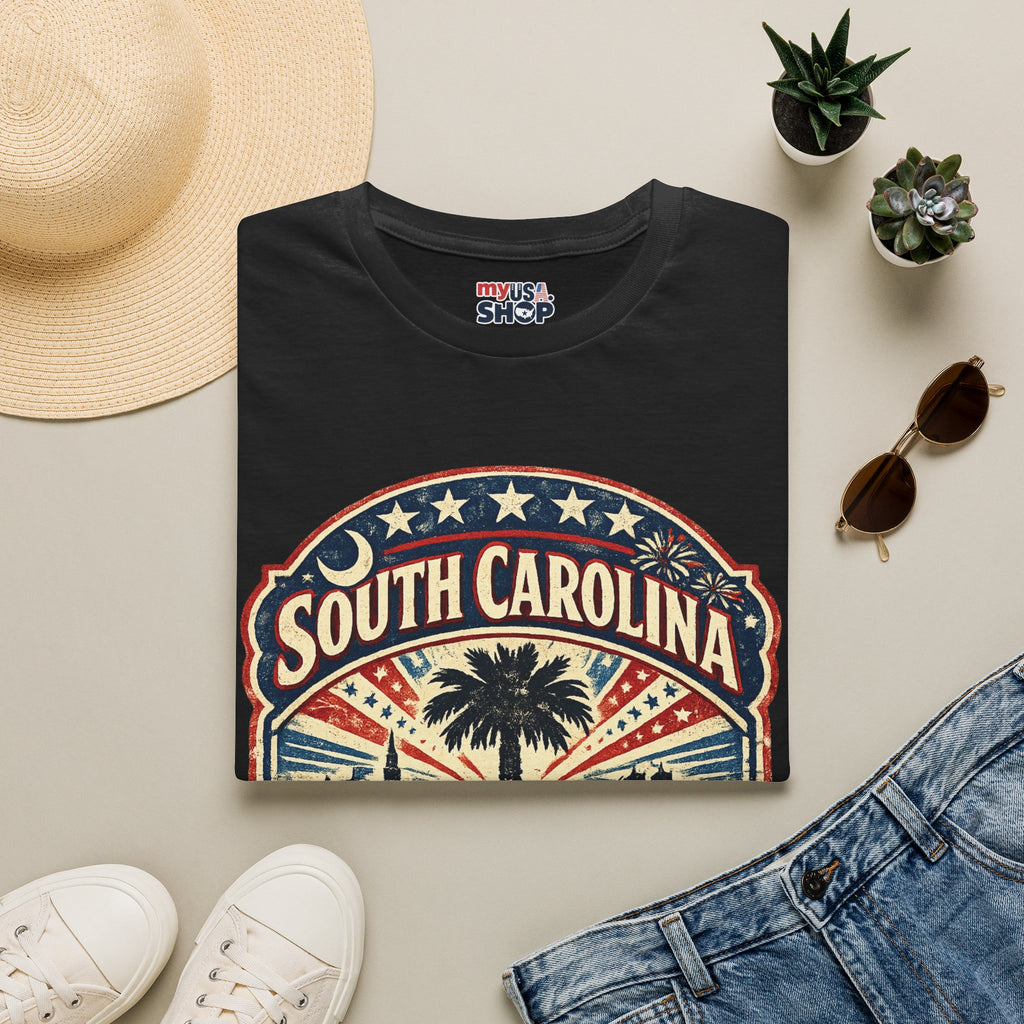 America 250 South Carolina Anniversary T-Shirt — Retro State Pride Tee