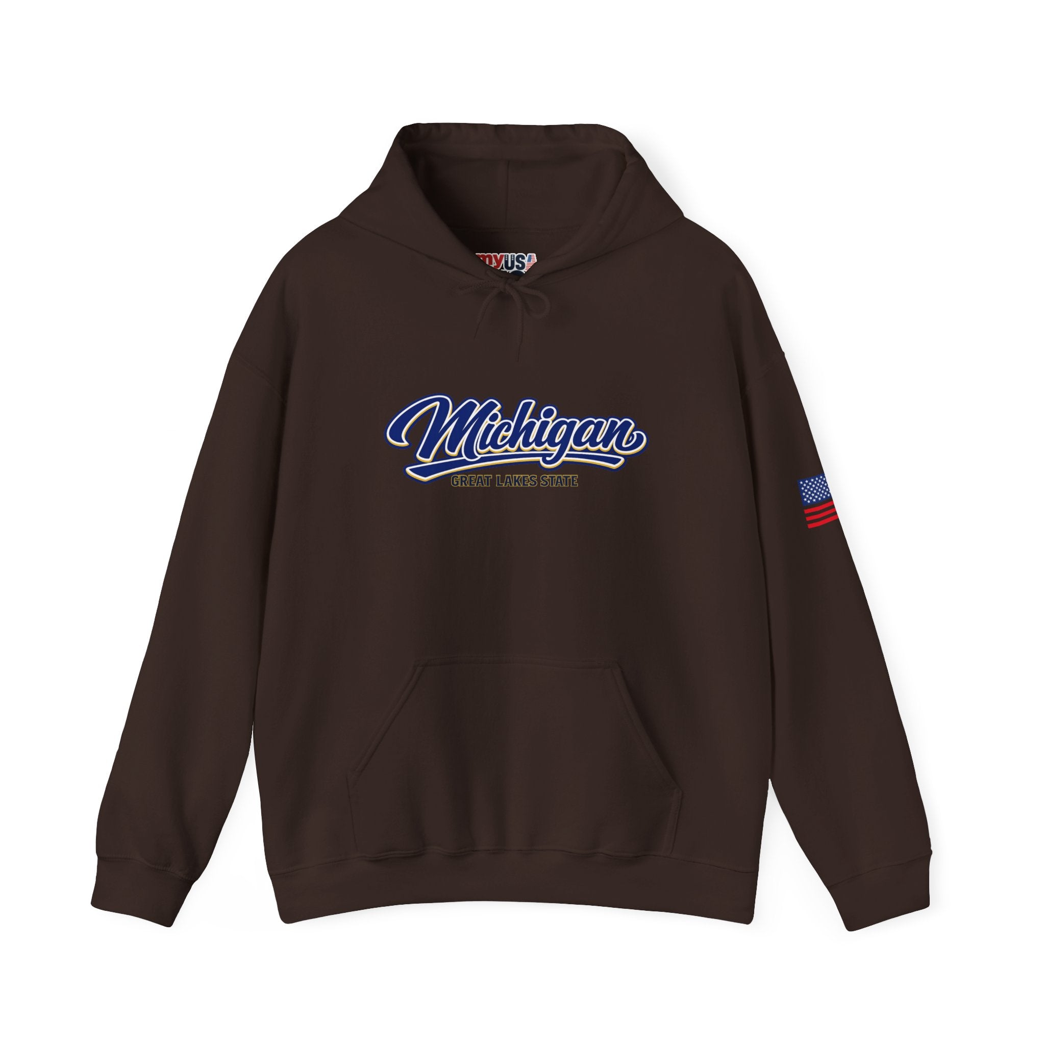 Michigan Great Lakes State Heavy Blend Hooded Sweatshirt