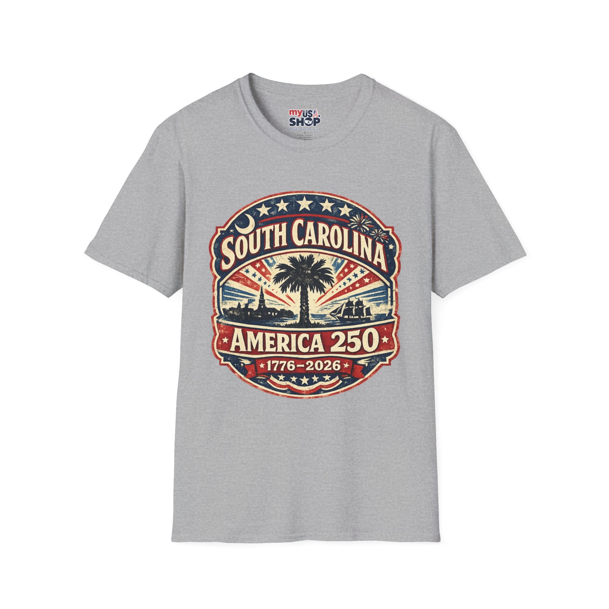 America 250 South Carolina Anniversary T-Shirt — Retro State Pride Tee