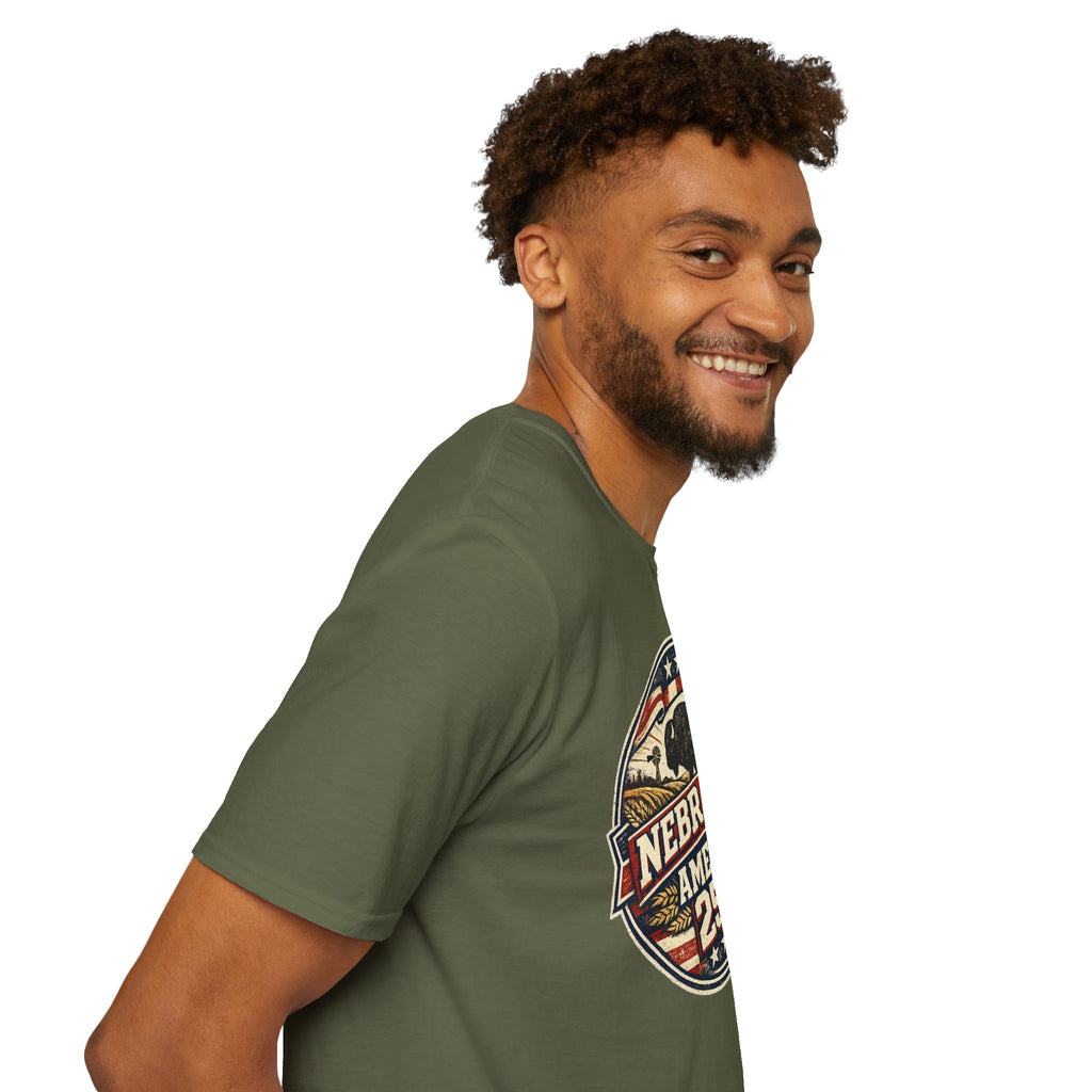 Nebraska Buffalo Retro T-Shirt — America 250 Vintage State Pride Tee