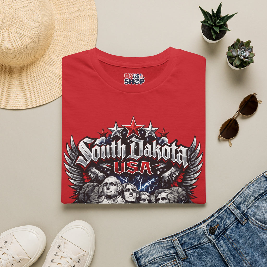 America 250 South Dakota Shirt — Freedom Anniversary Patriotic Graphic Tee